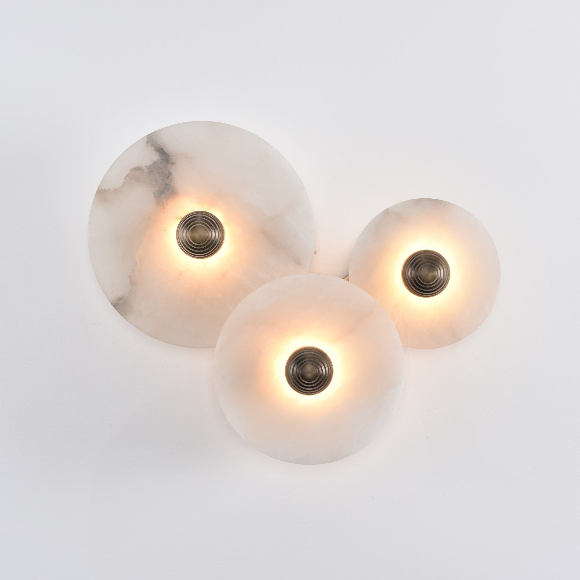 Selene Minimalist Alabaster Ceiling Light-Neutral Decor