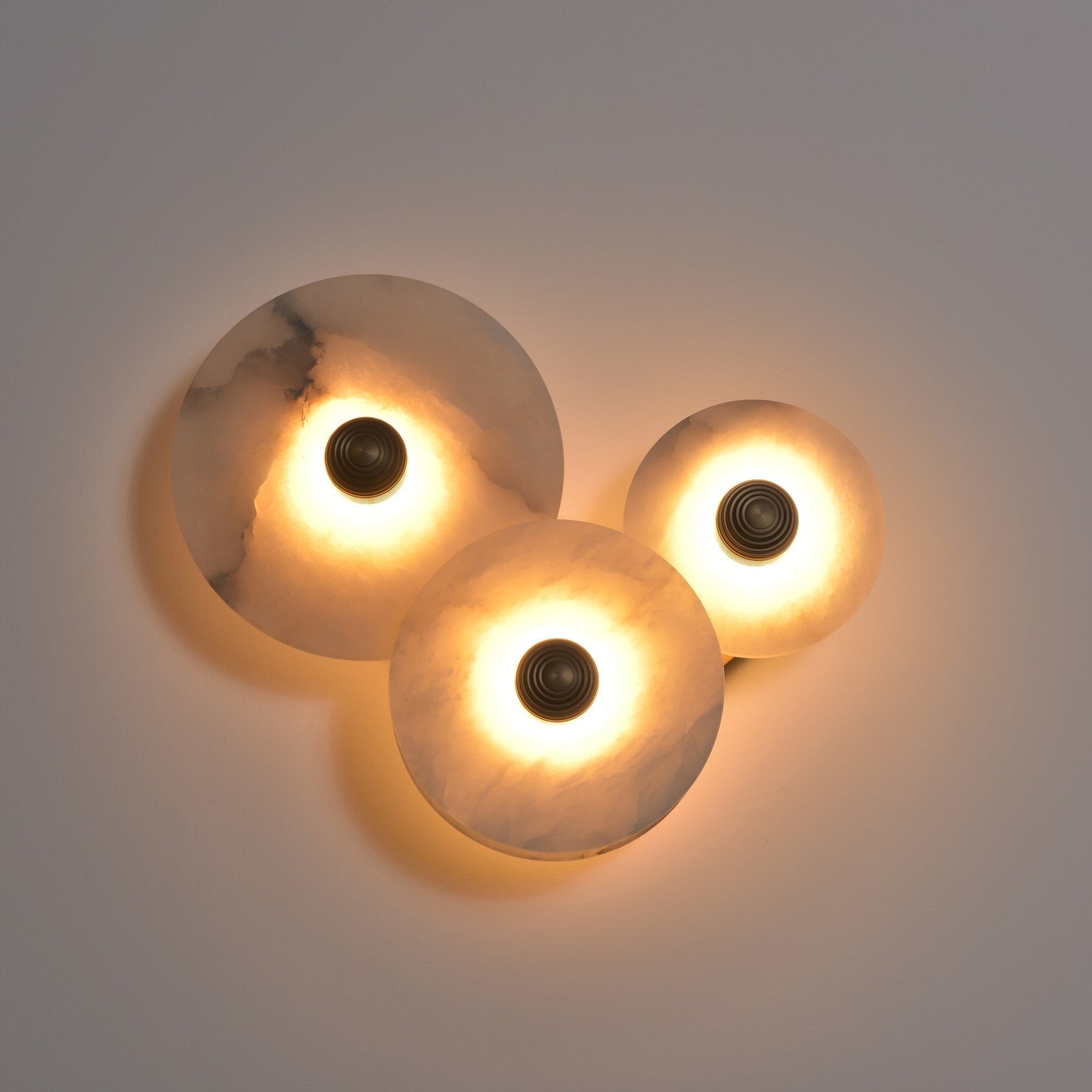 Selene Minimalist Alabaster Ceiling Light-Neutral Decor