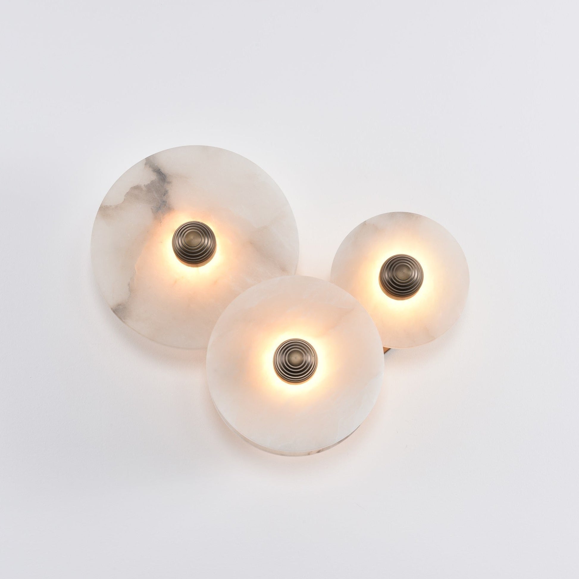 Selene Minimalist Alabaster Ceiling Light-Neutral Decor