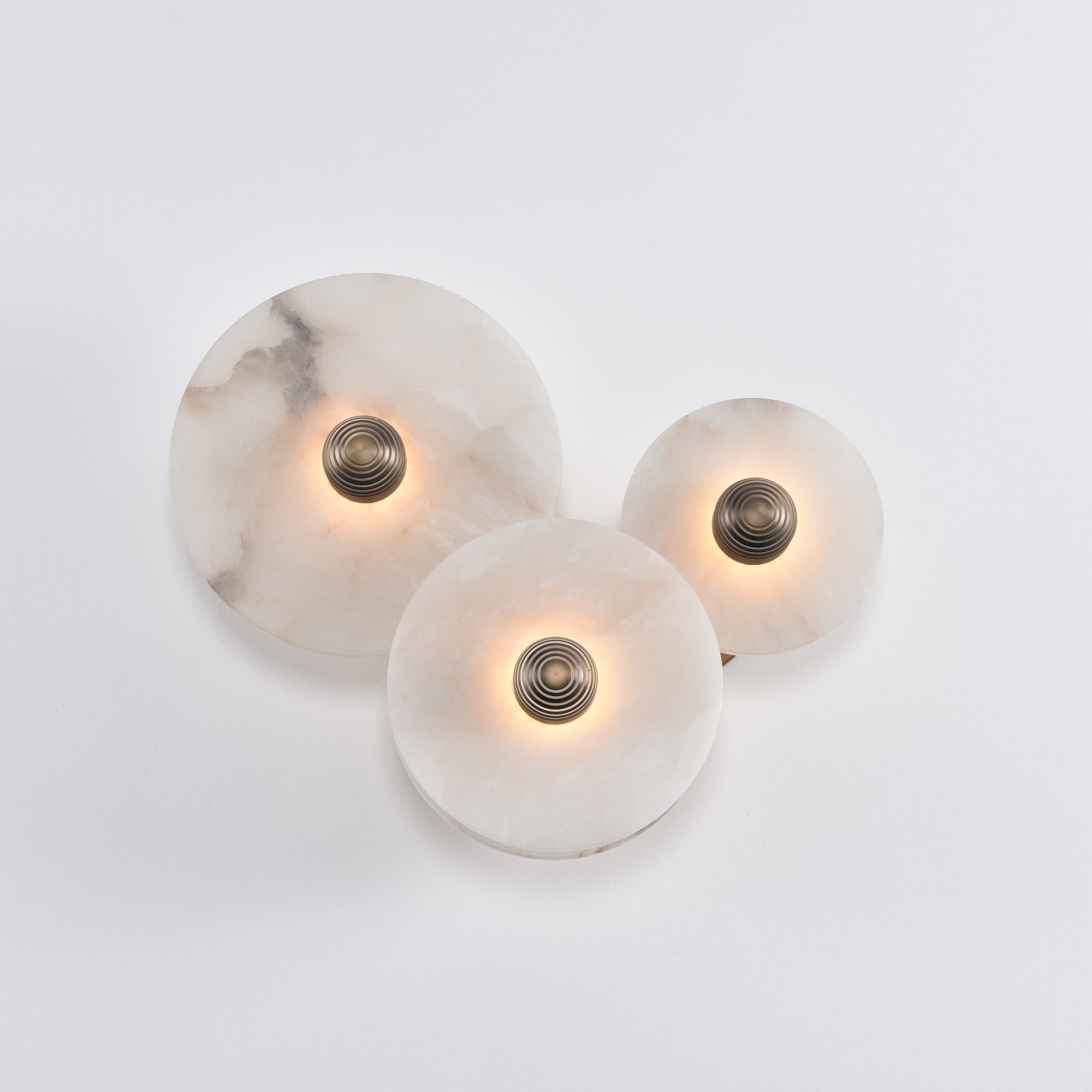 Selene Minimalist Alabaster Ceiling Light-Neutral Decor