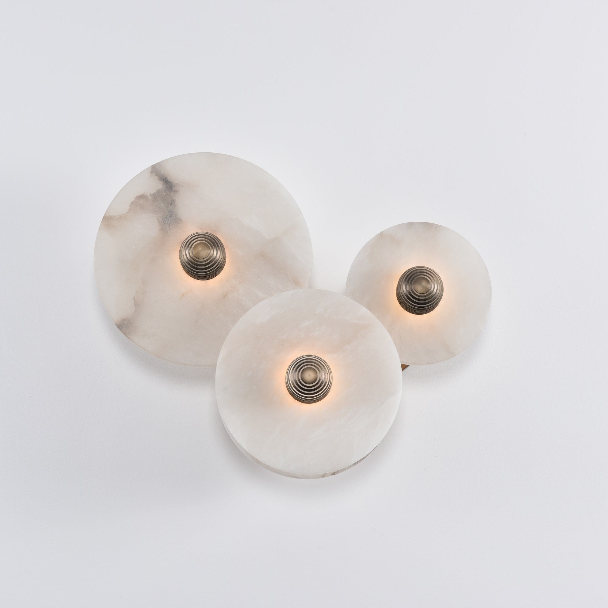 Selene Minimalist Alabaster Ceiling Light-Neutral Decor