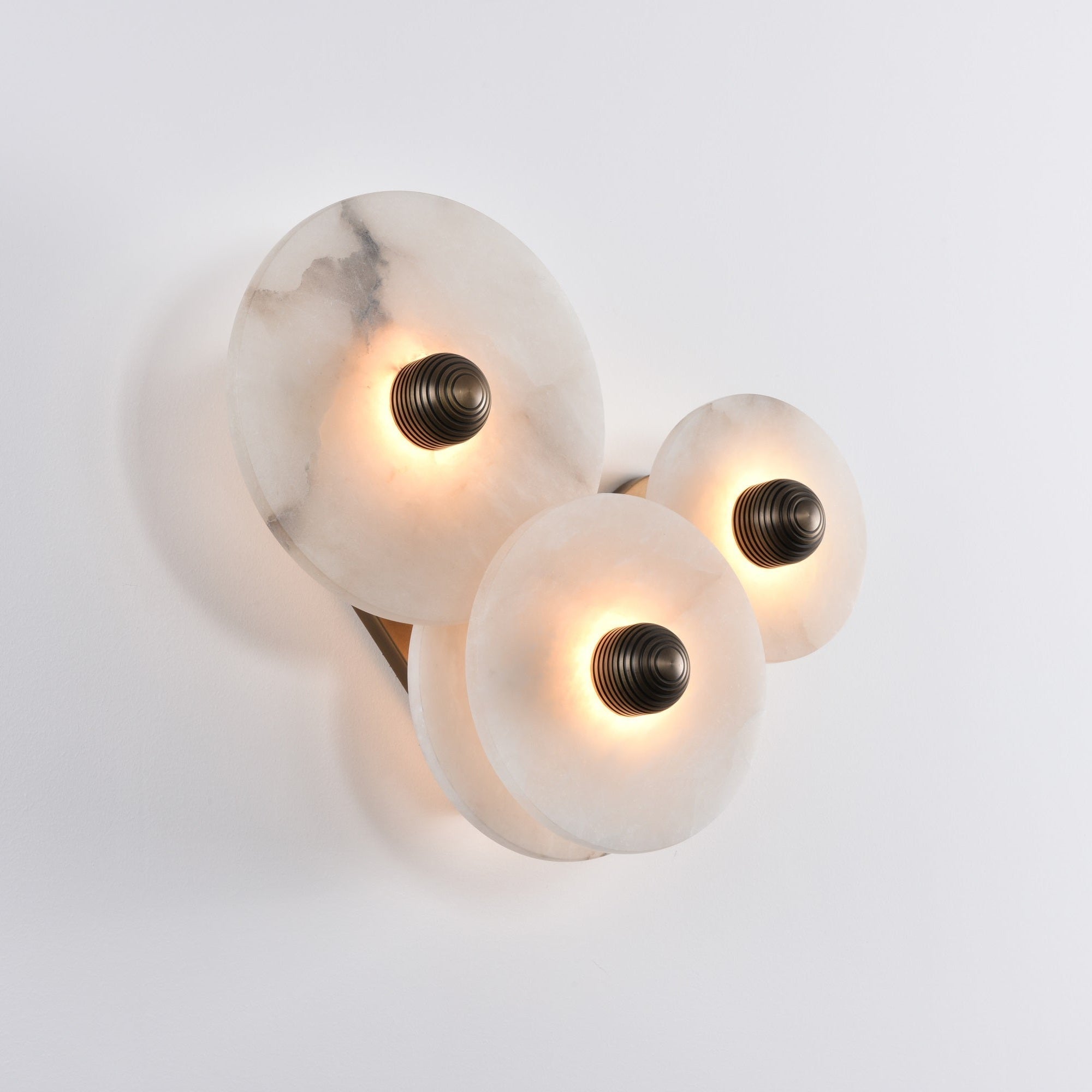 Selene Minimalist Alabaster Ceiling Light-Neutral Decor