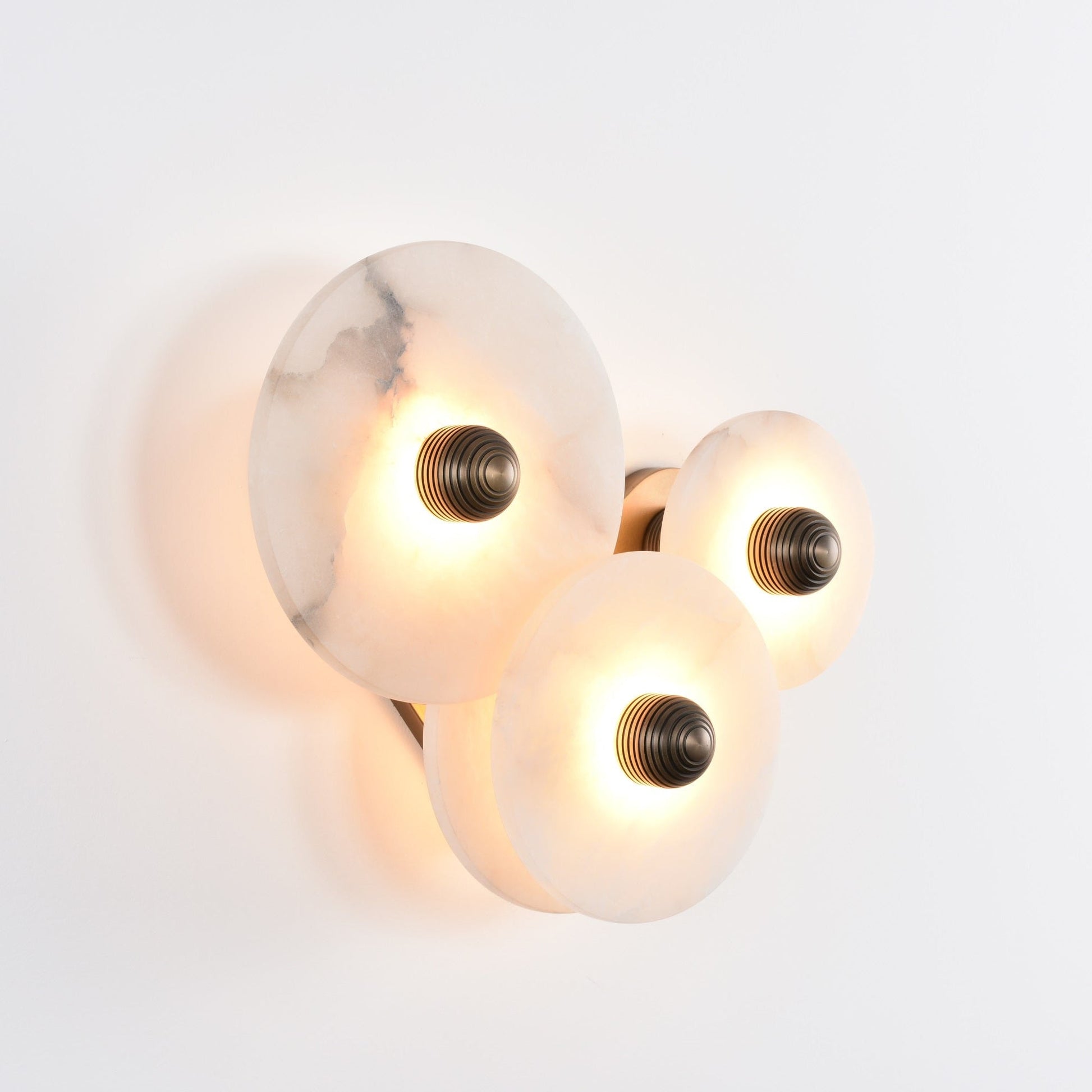 Selene Minimalist Alabaster Ceiling Light-Neutral Decor