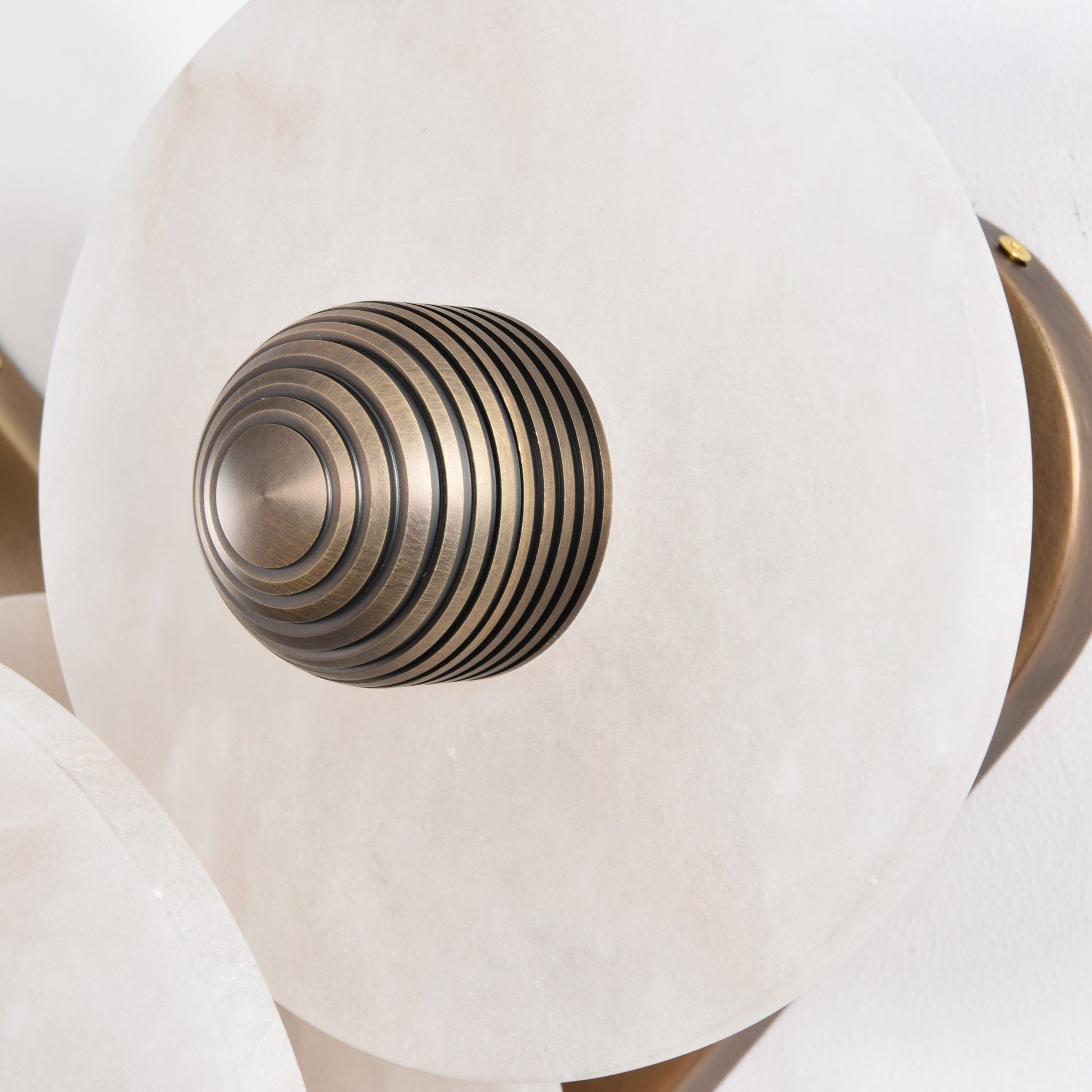 Selene Minimalist Alabaster Ceiling Light-Neutral Decor