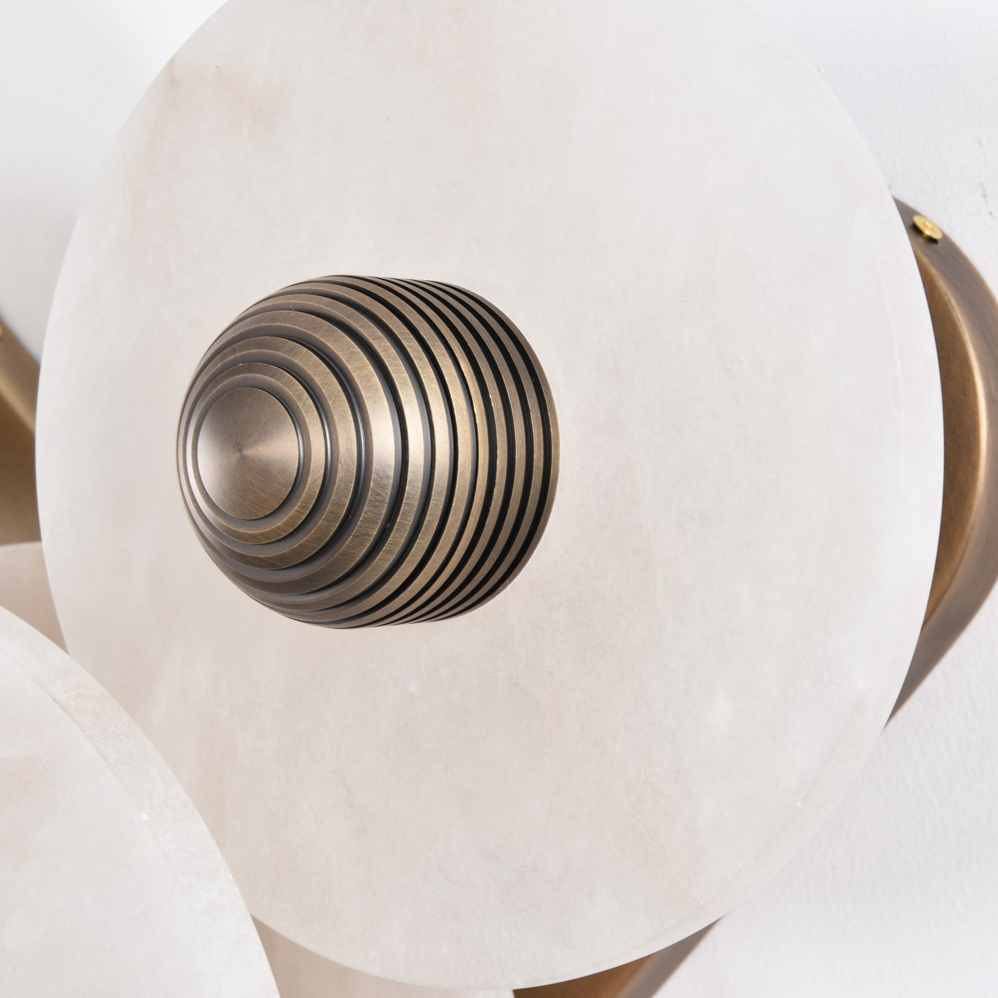 Selene Minimalist Alabaster Ceiling Light-Neutral Decor