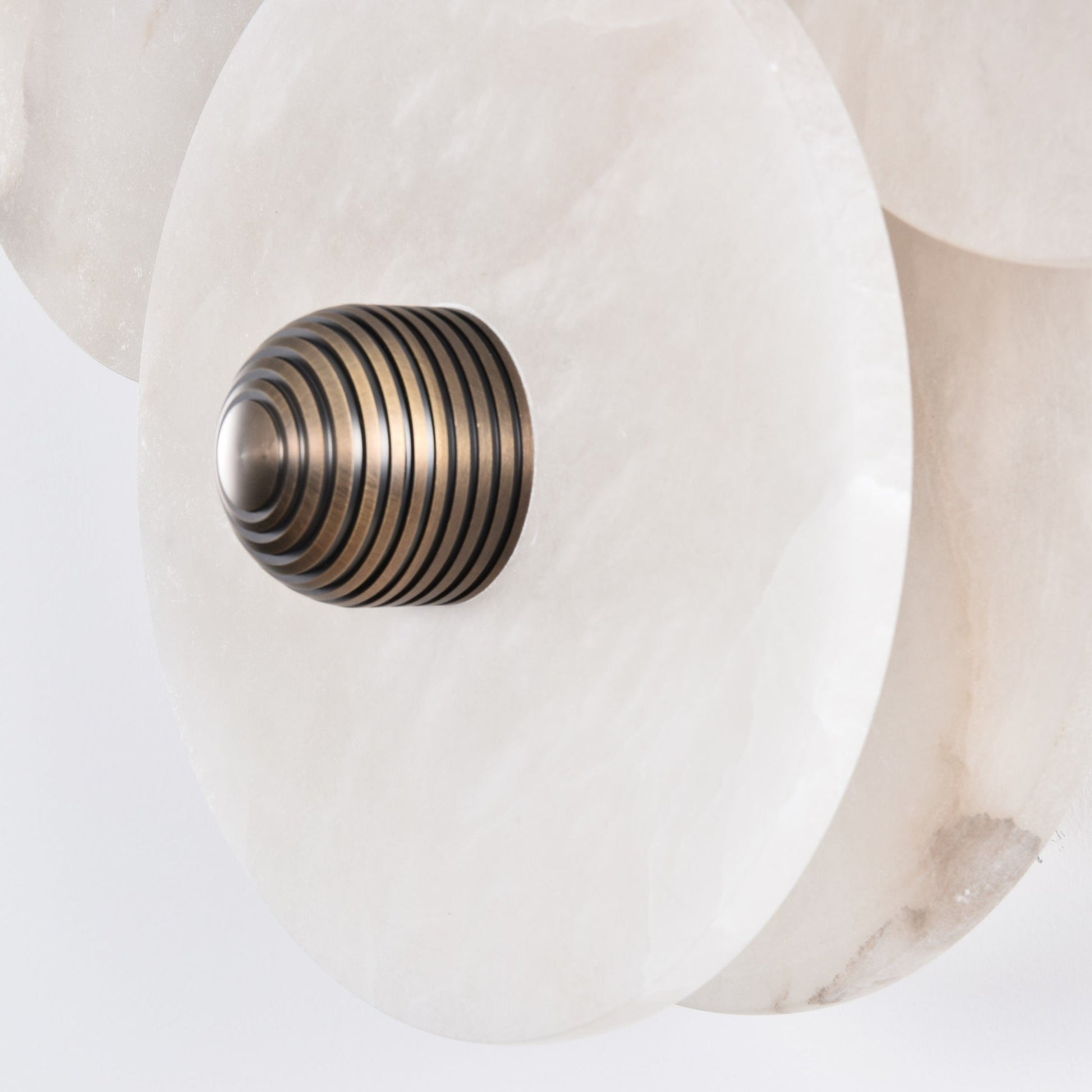 Selene Minimalist Alabaster Ceiling Light-Neutral Decor