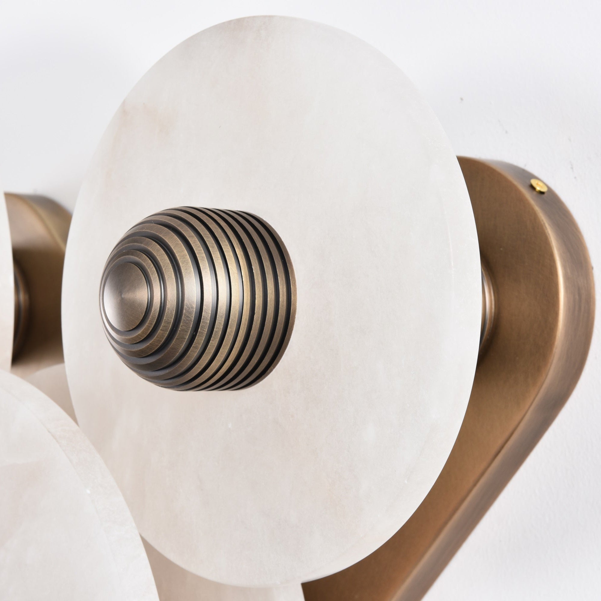 Selene Minimalist Alabaster Ceiling Light-Neutral Decor