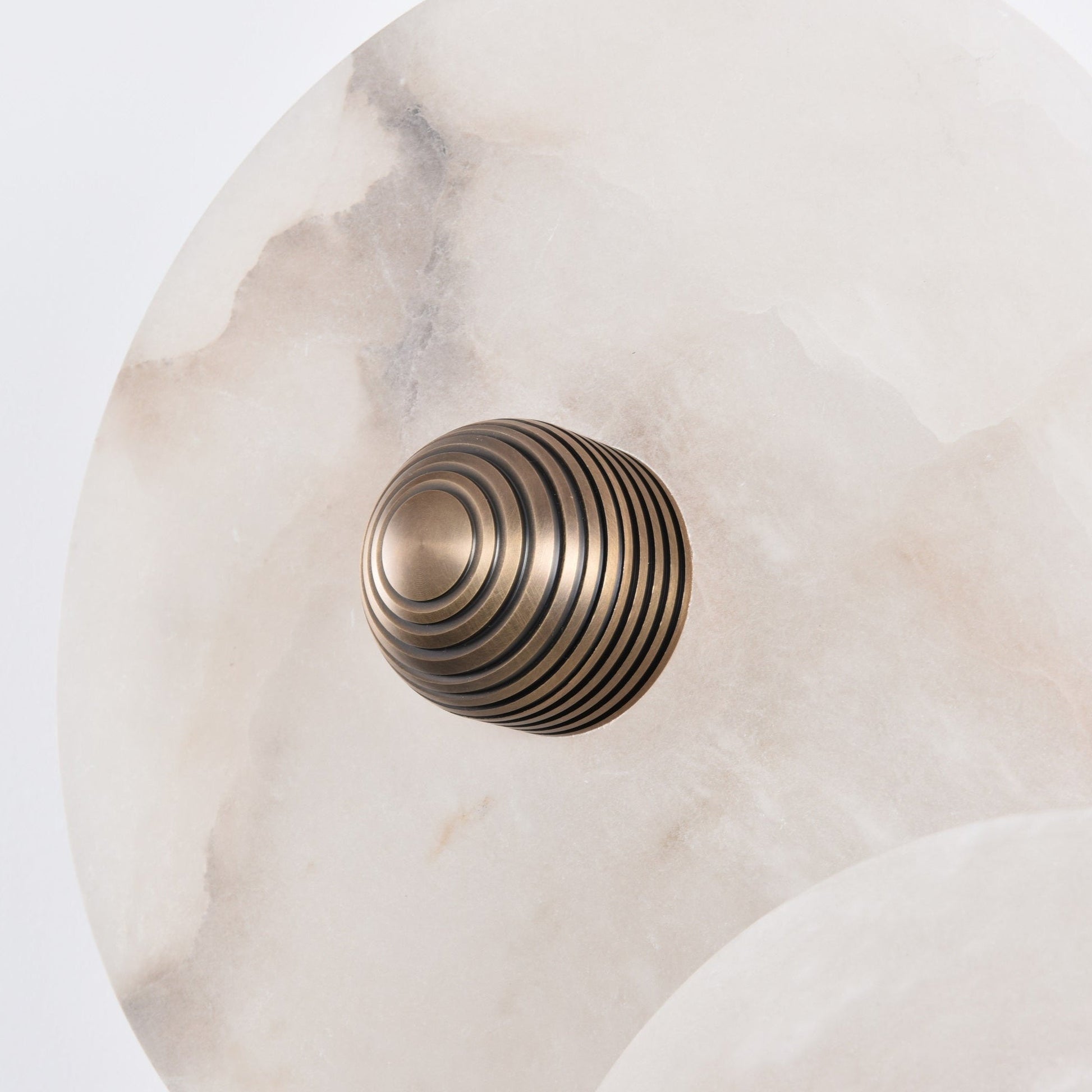 Selene Minimalist Alabaster Ceiling Light-Neutral Decor