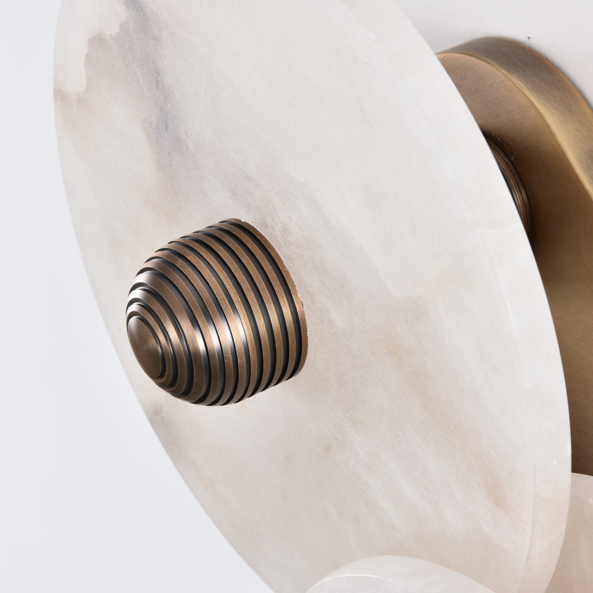 Selene Minimalist Alabaster Ceiling Light-Neutral Decor