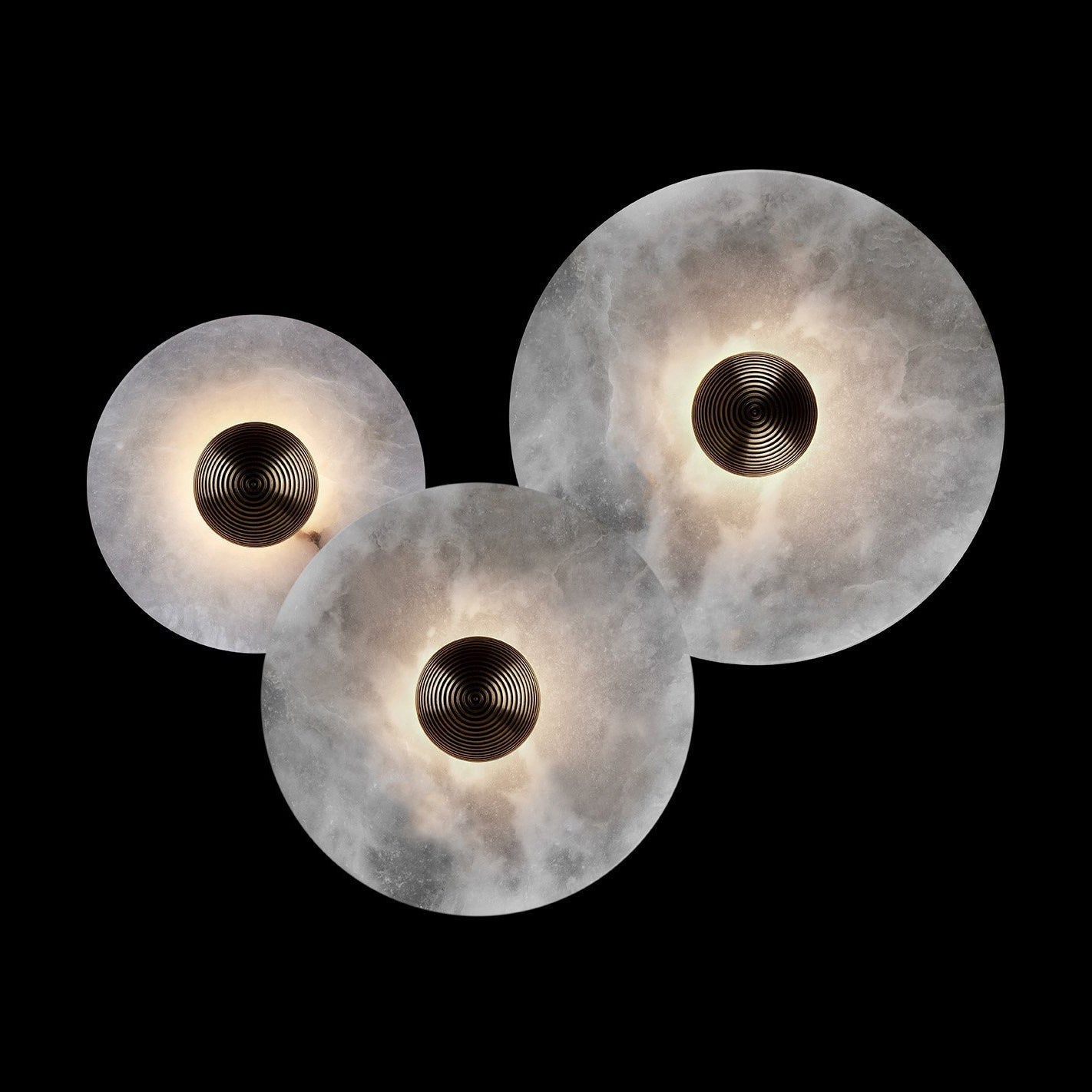 Apollo Round Alabaster Wall Lamp-Neutral Decor