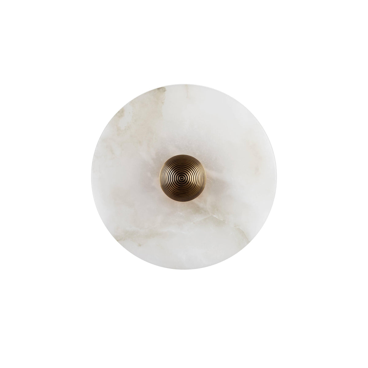 Apollo Round Alabaster Wall Lamp-Neutral Decor