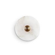 Apollo Round Alabaster Wall Lamp-Neutral Decor