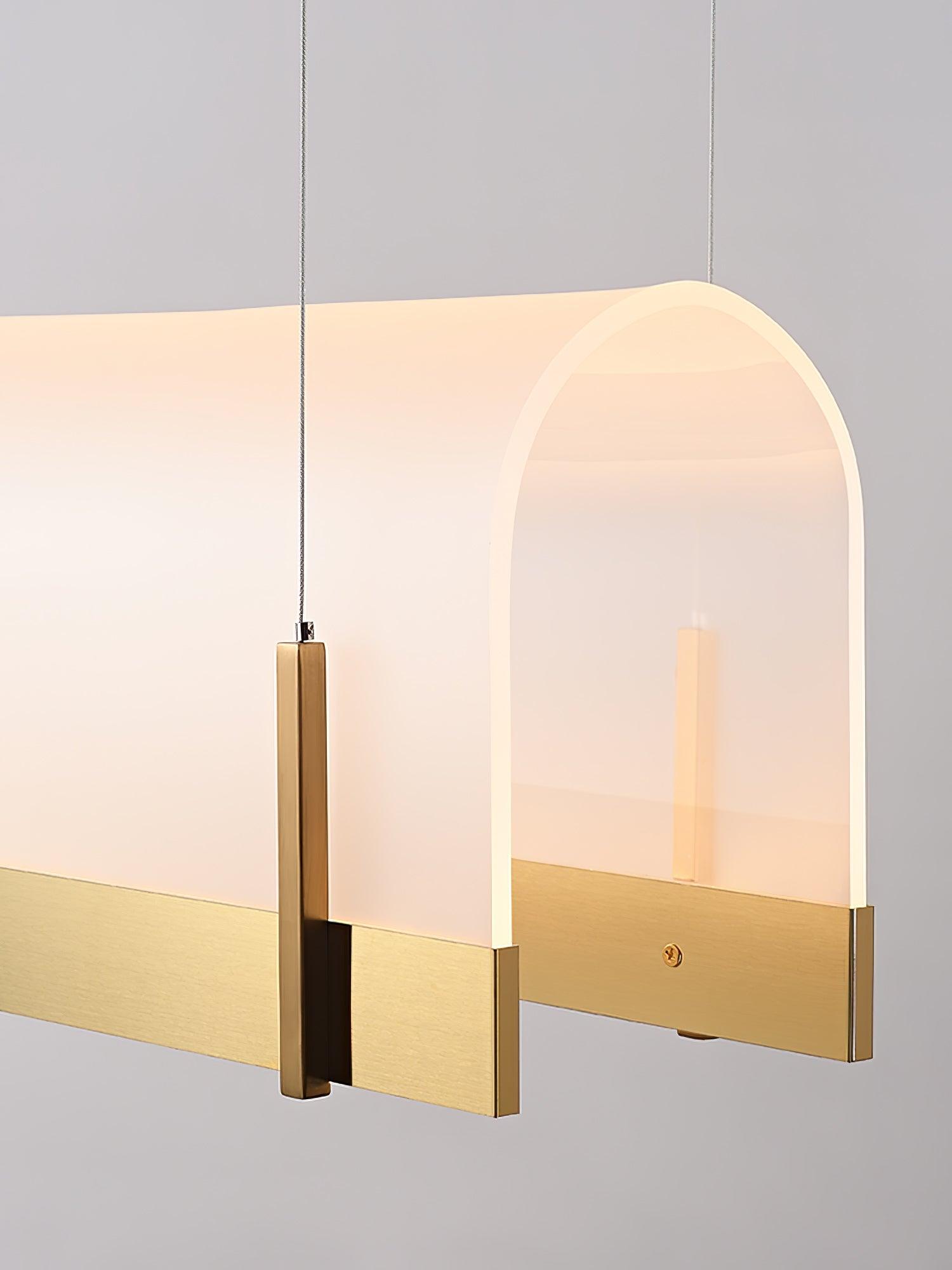 Cevinen Linear Gold Pendant Light-Neutral Decor
