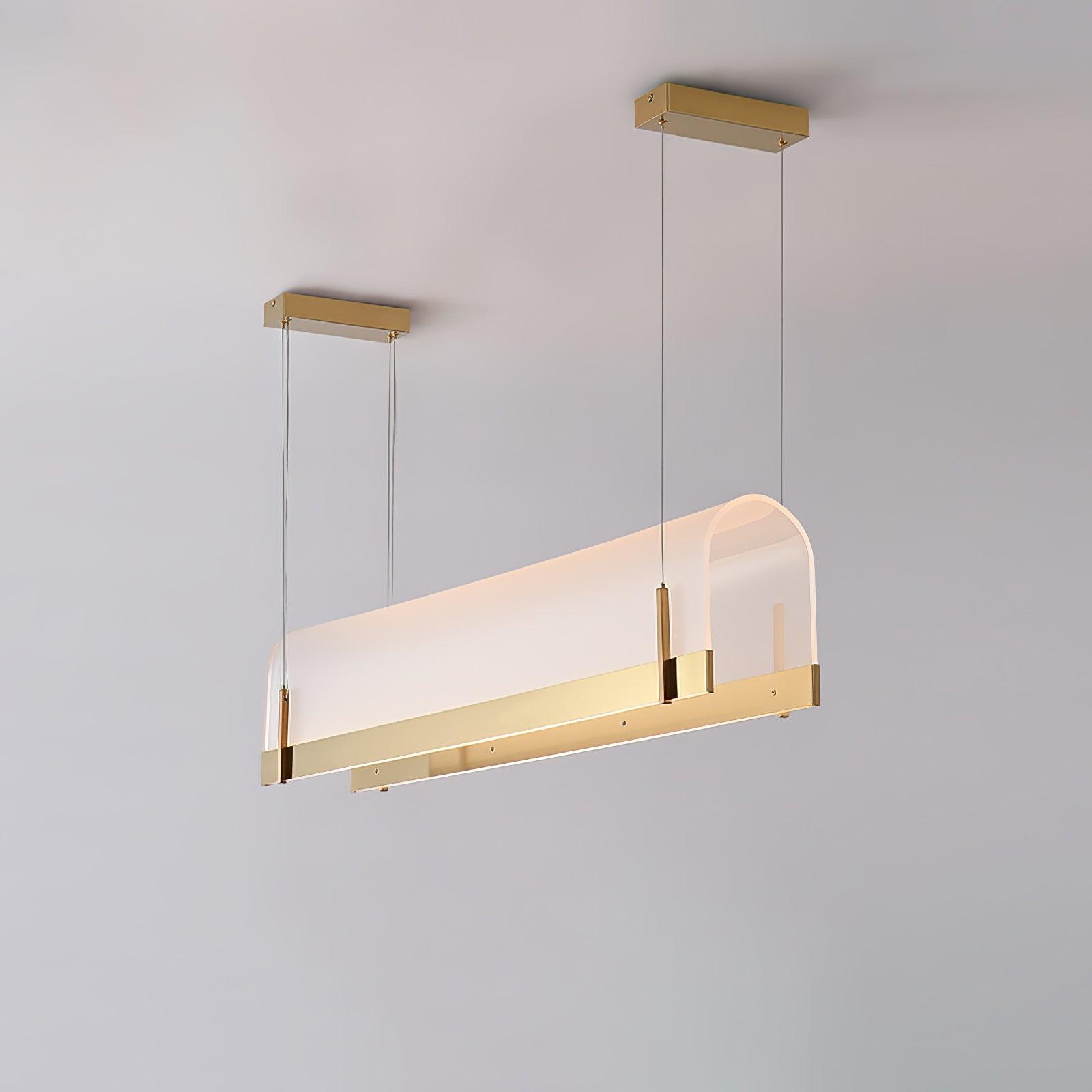 Cevinen Linear Gold Pendant Light-Neutral Decor
