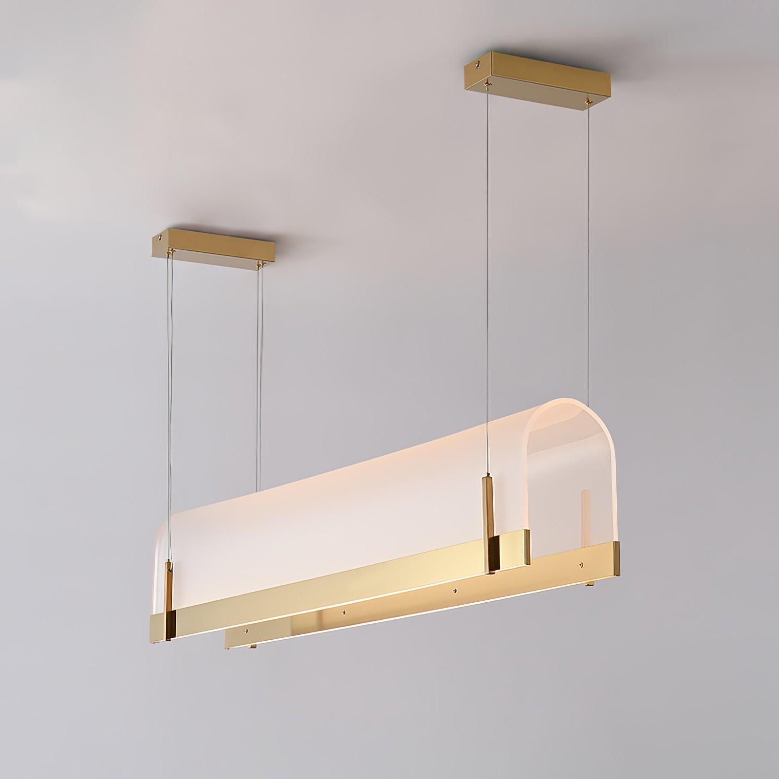 Cevinen Linear Gold Pendant Light-Neutral Decor