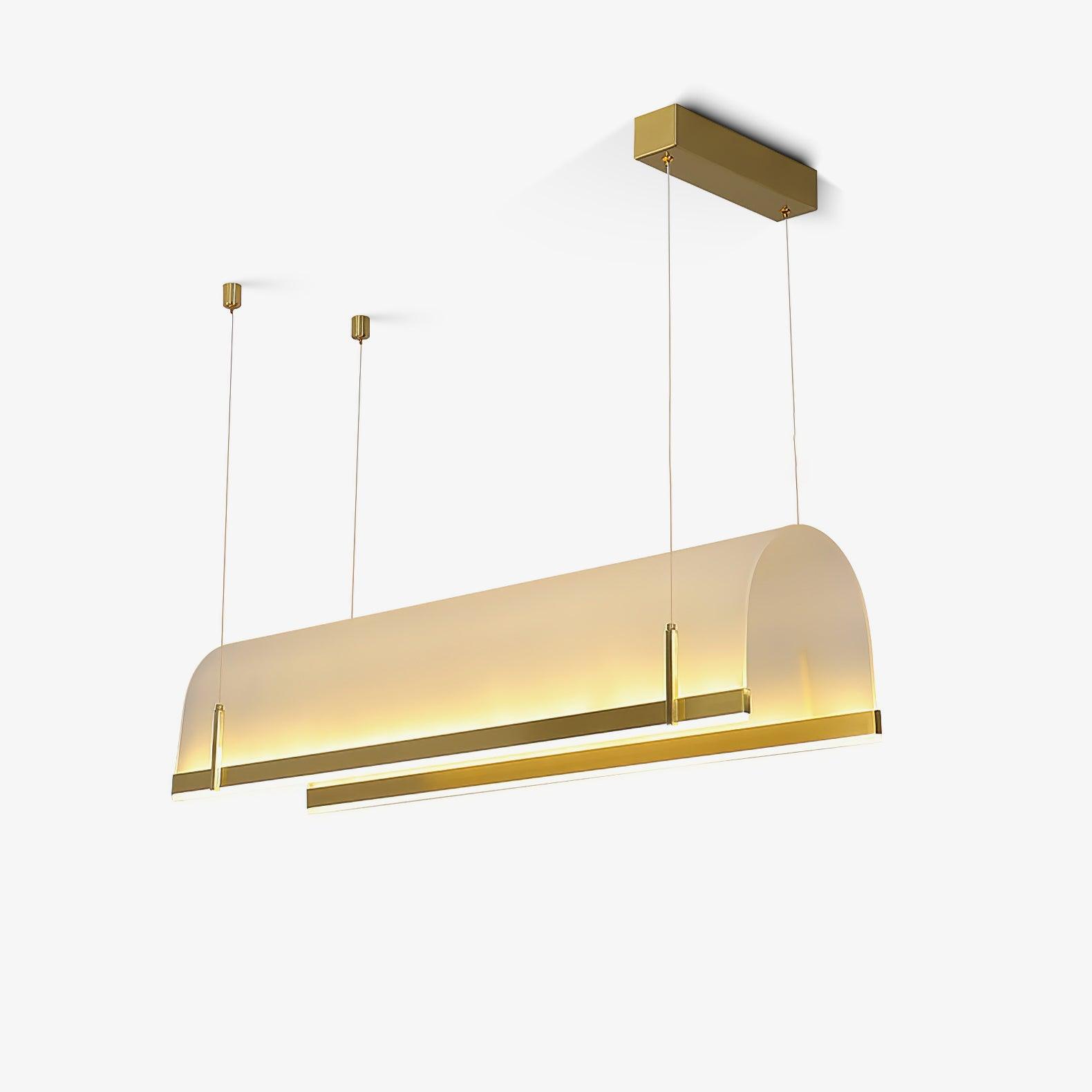 Cevinen Linear Gold Pendant Light-Neutral Decor