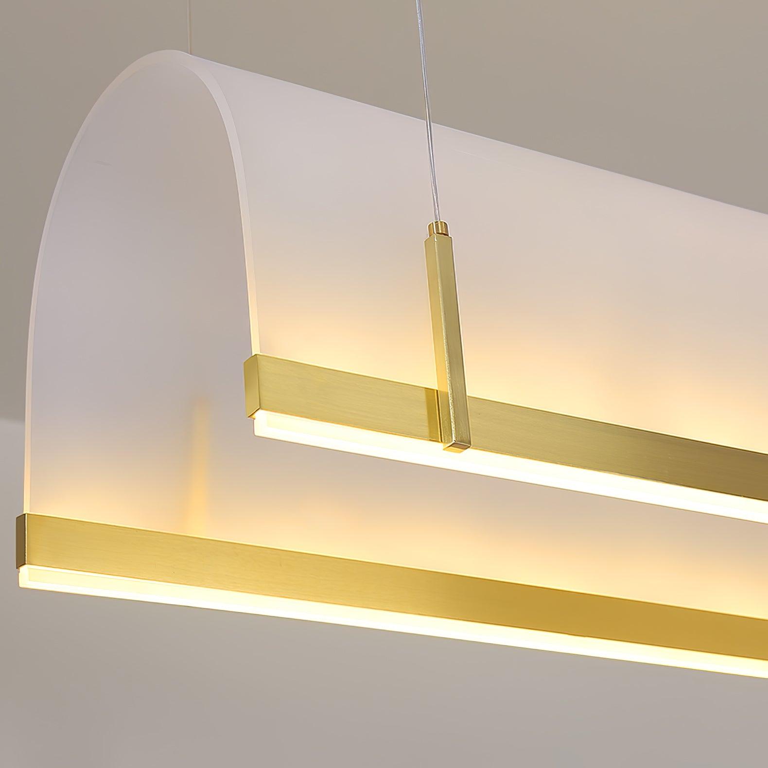 Cevinen Linear Gold Pendant Light-Neutral Decor