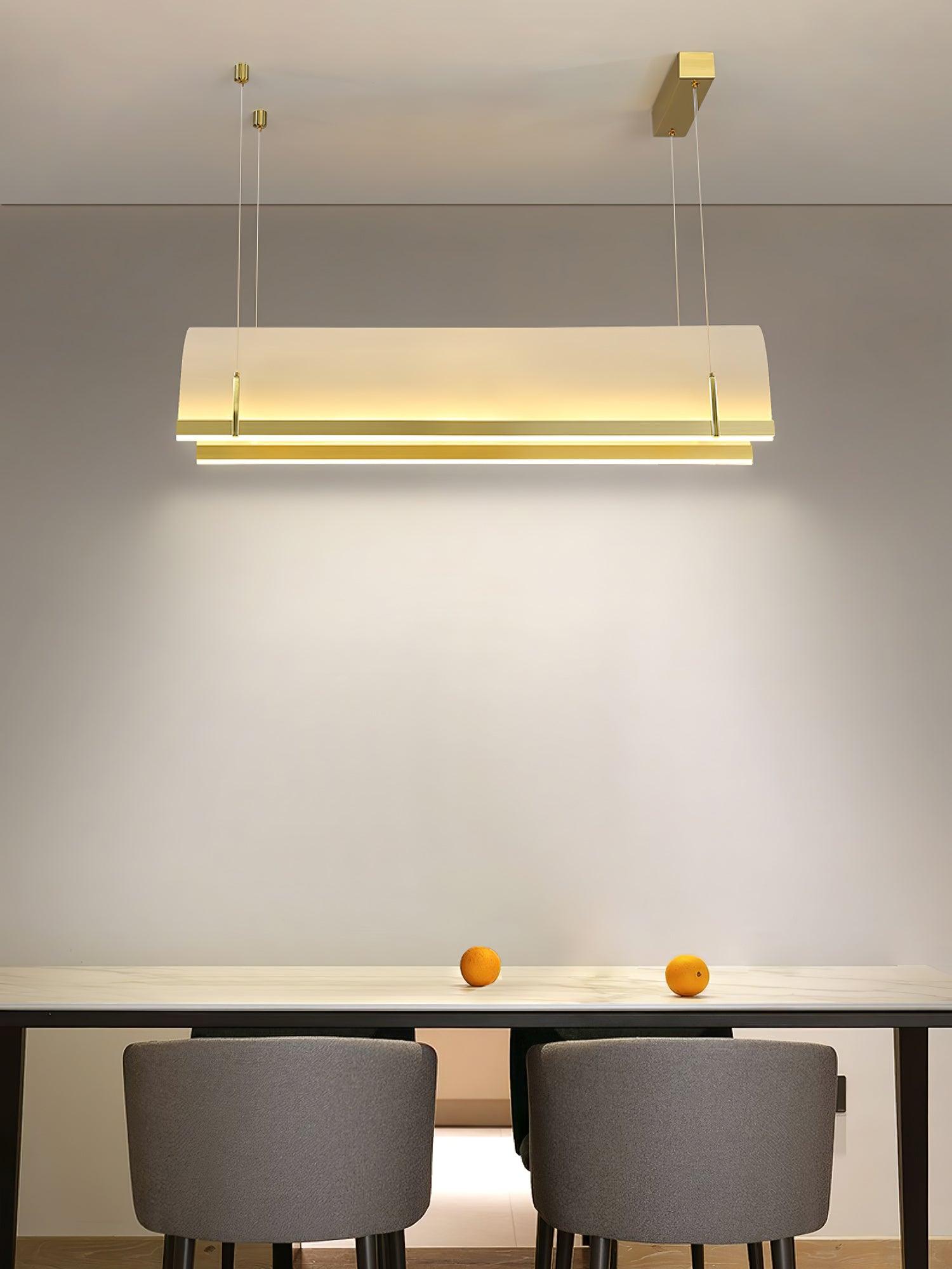 Cevinen Linear Gold Pendant Light-Neutral Decor