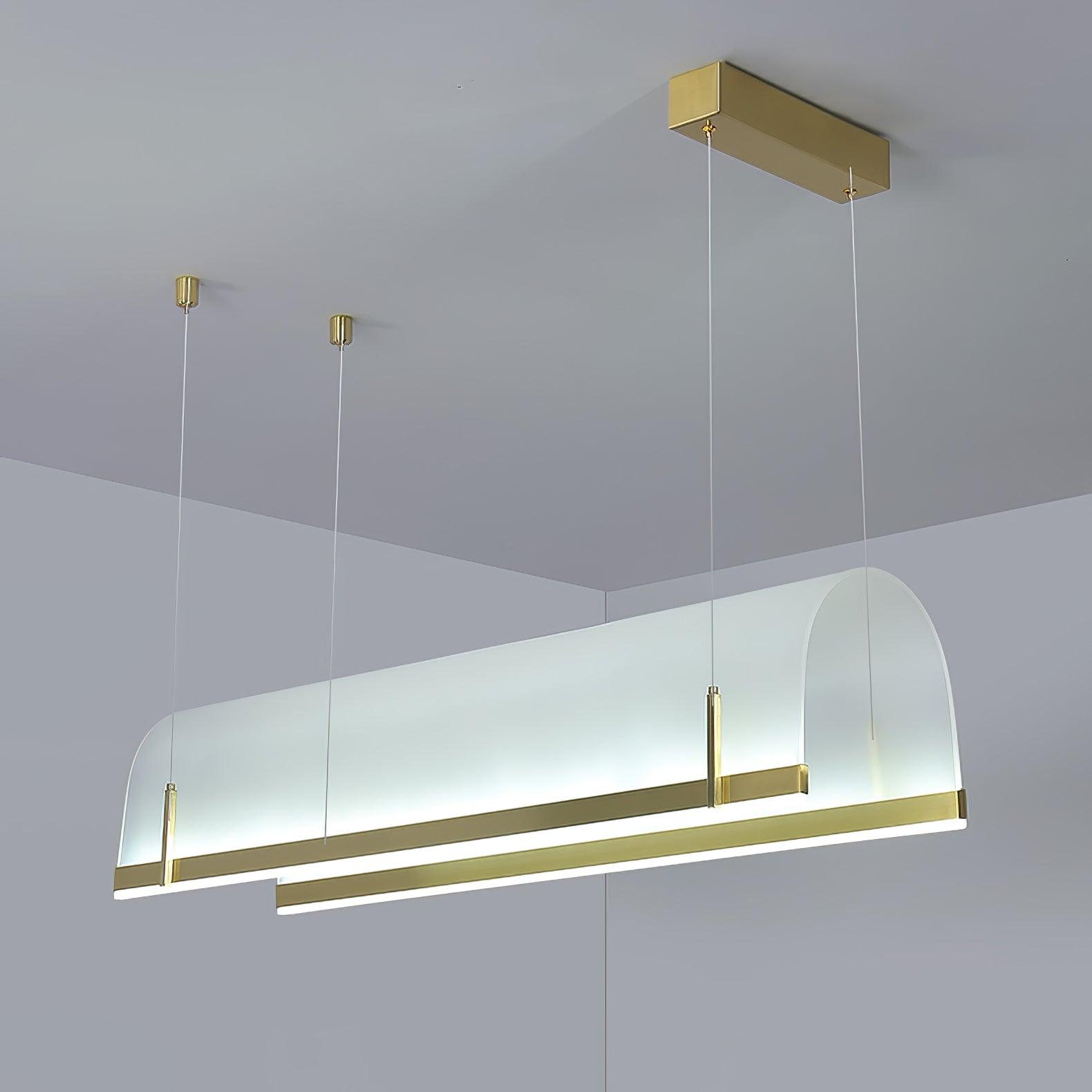 Cevinen Linear Gold Pendant Light-Neutral Decor
