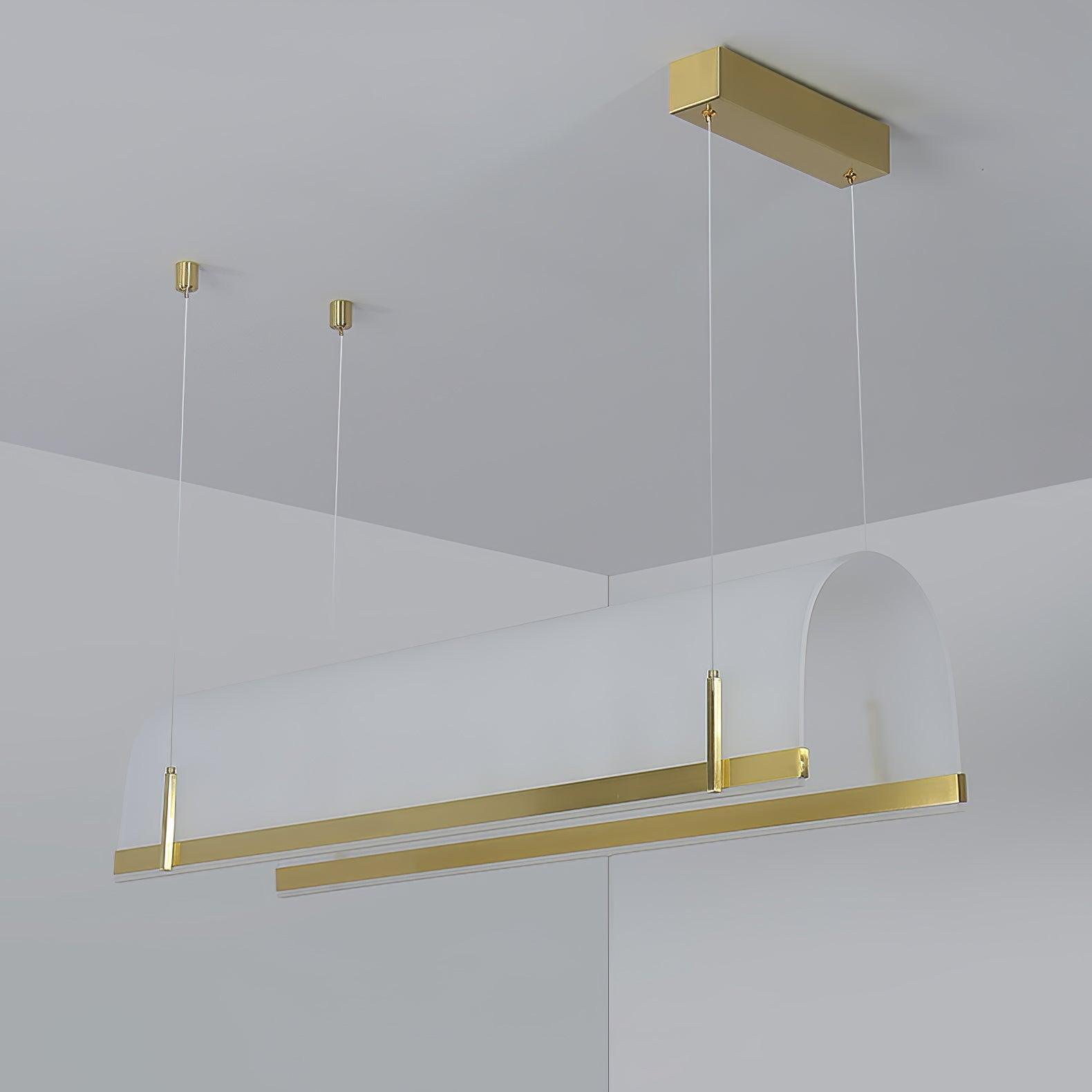 Cevinen Linear Gold Pendant Light-Neutral Decor