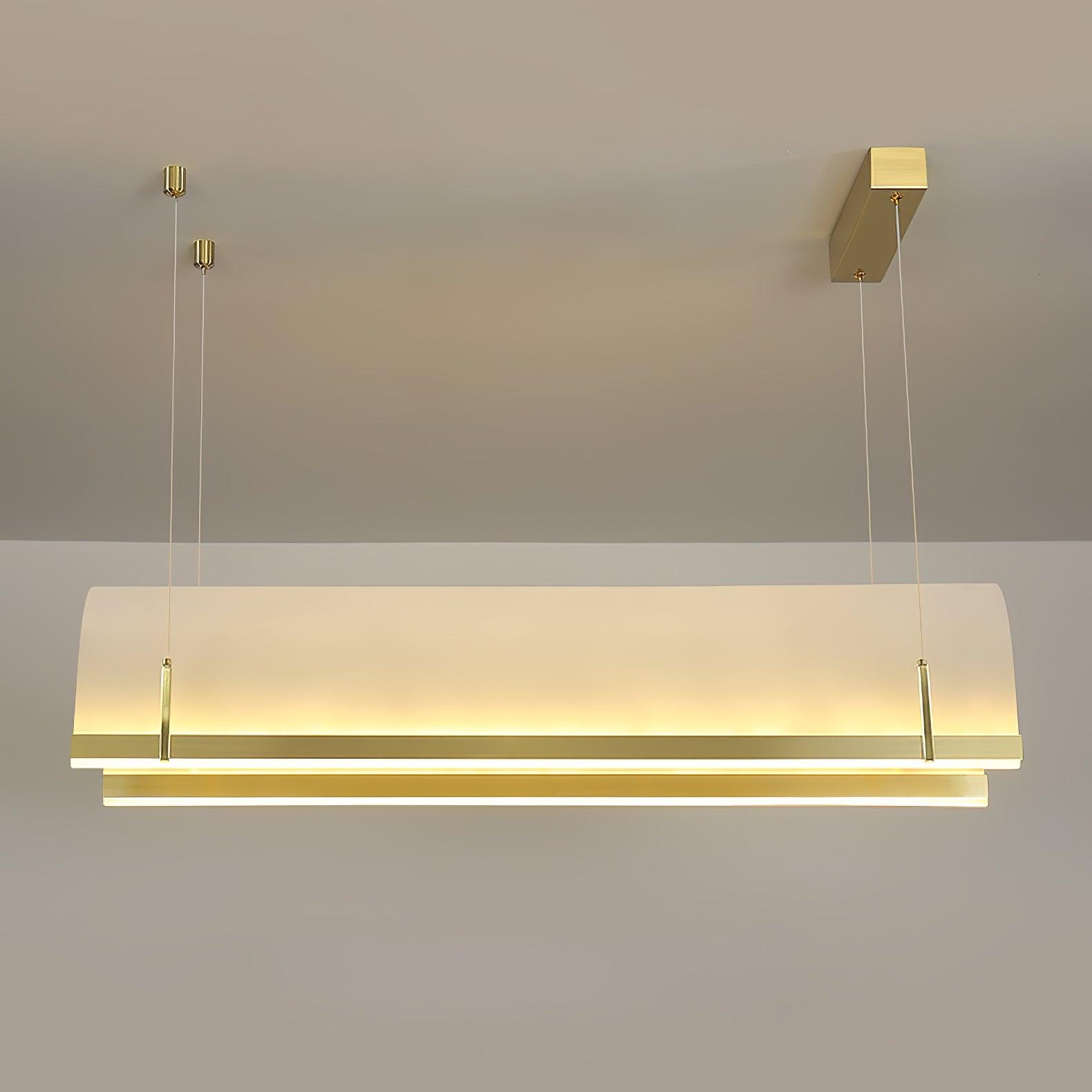 Cevinen Linear Gold Pendant Light-Neutral Decor