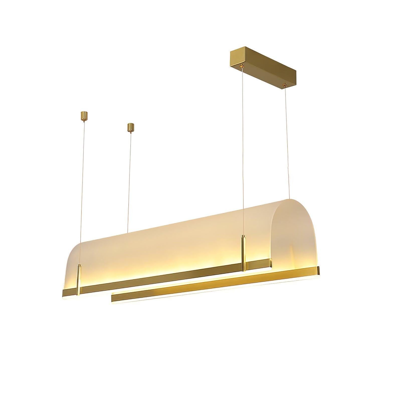 Cevinen Linear Gold Pendant Light-Neutral Decor