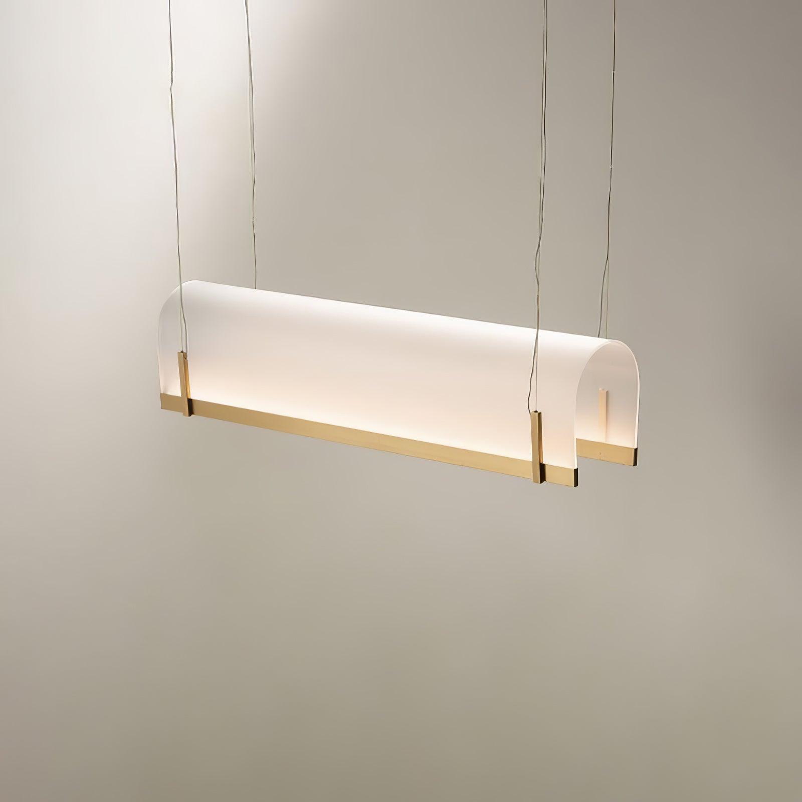 Cevinen Linear Gold Pendant Light-Neutral Decor