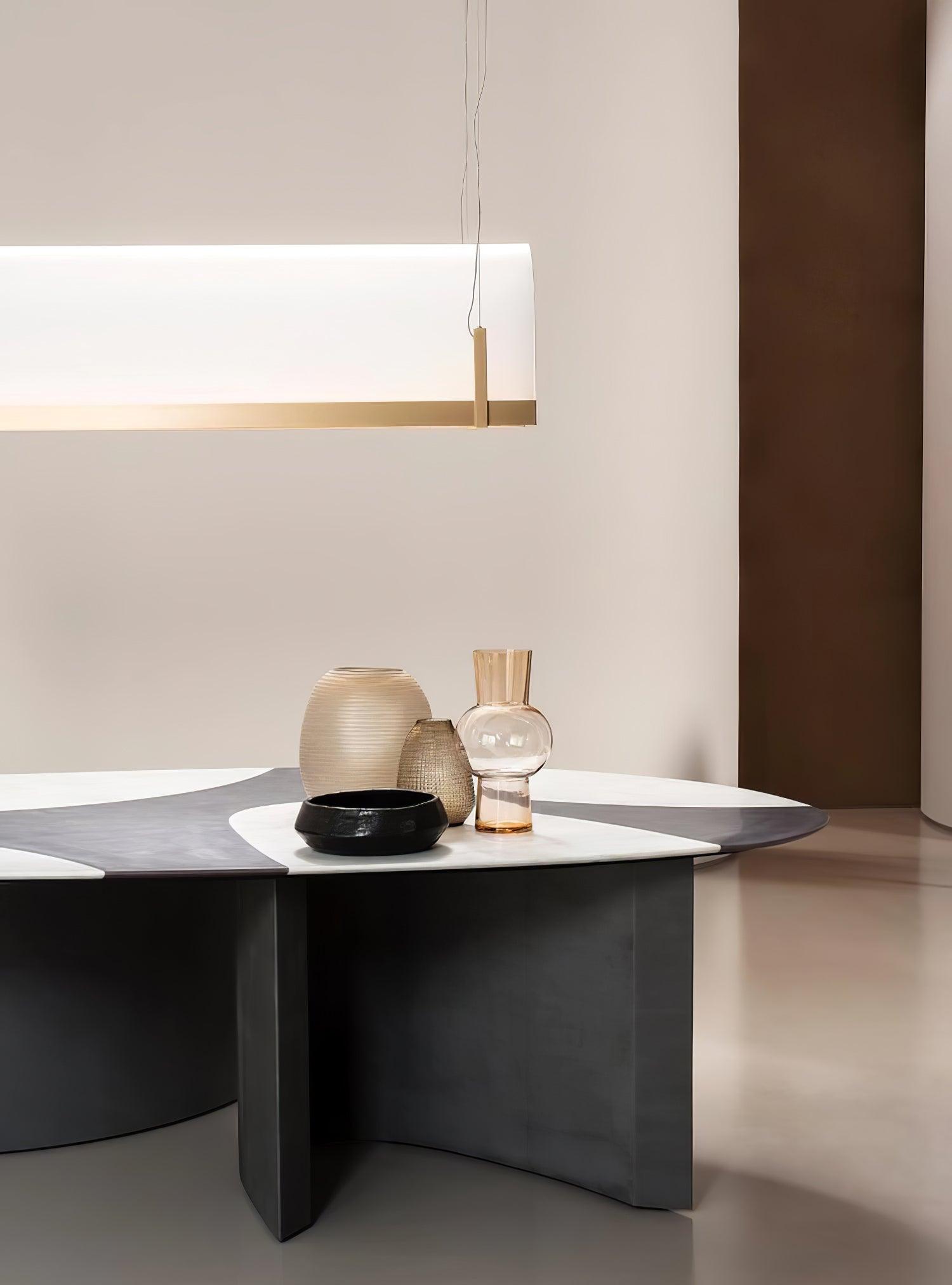 Cevinen Linear Gold Pendant Light-Neutral Decor