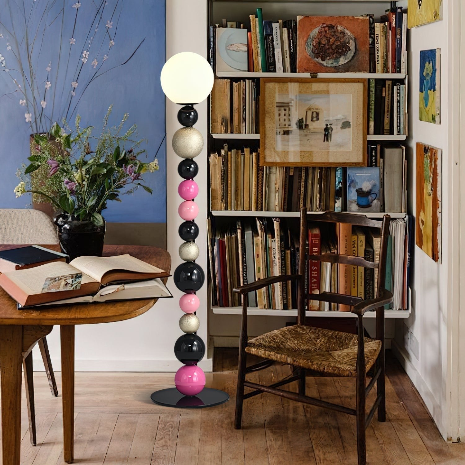 Kaleido Round Balls Stacking Floor Lamp-Neutral Decor