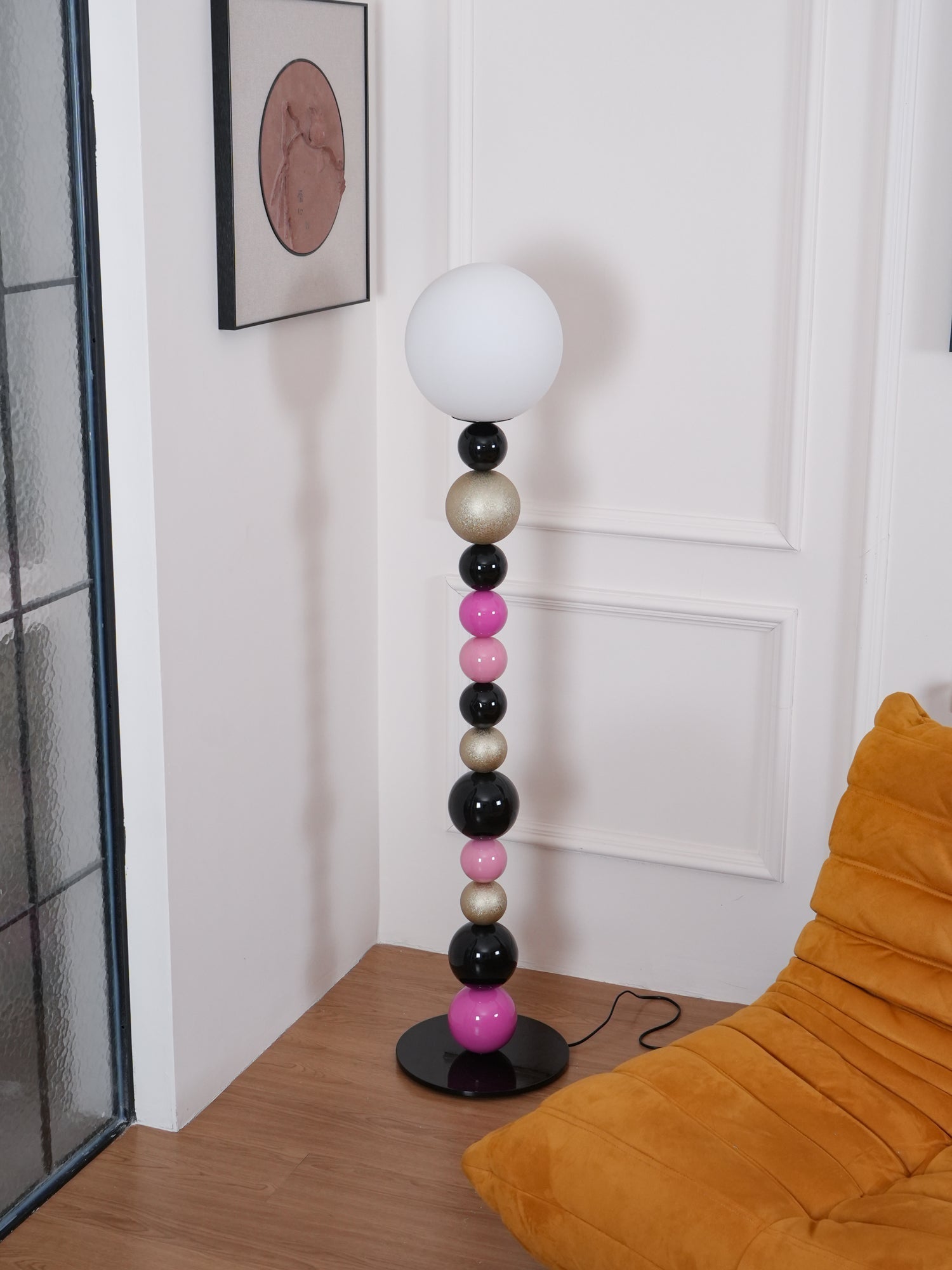Kaleido Round Balls Stacking Floor Lamp-Neutral Decor