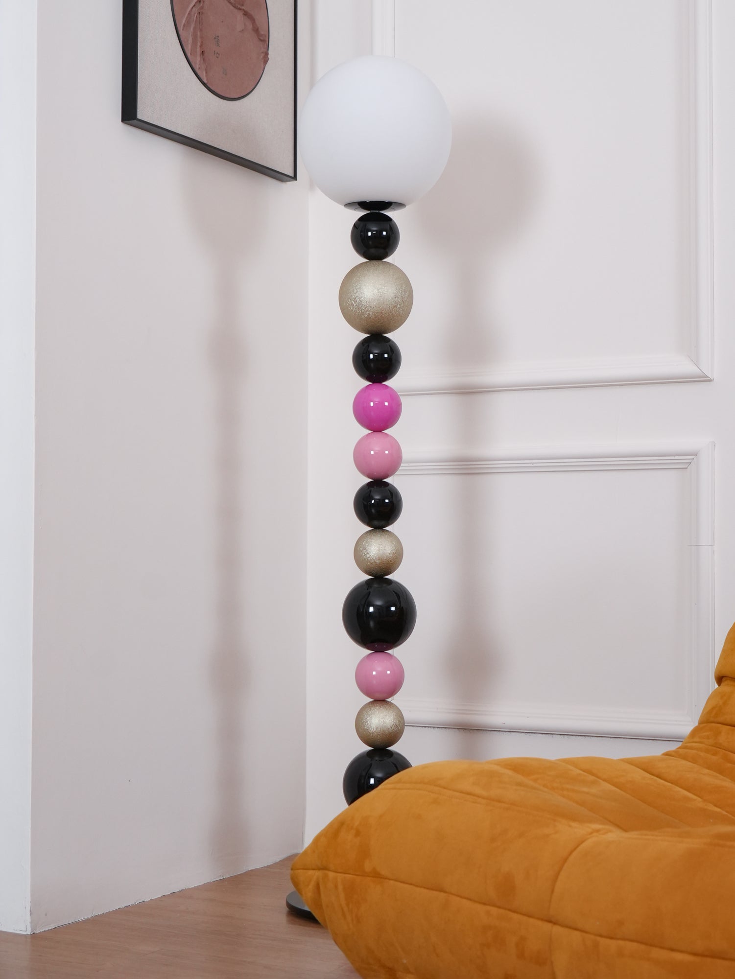 Kaleido Round Balls Stacking Floor Lamp-Neutral Decor