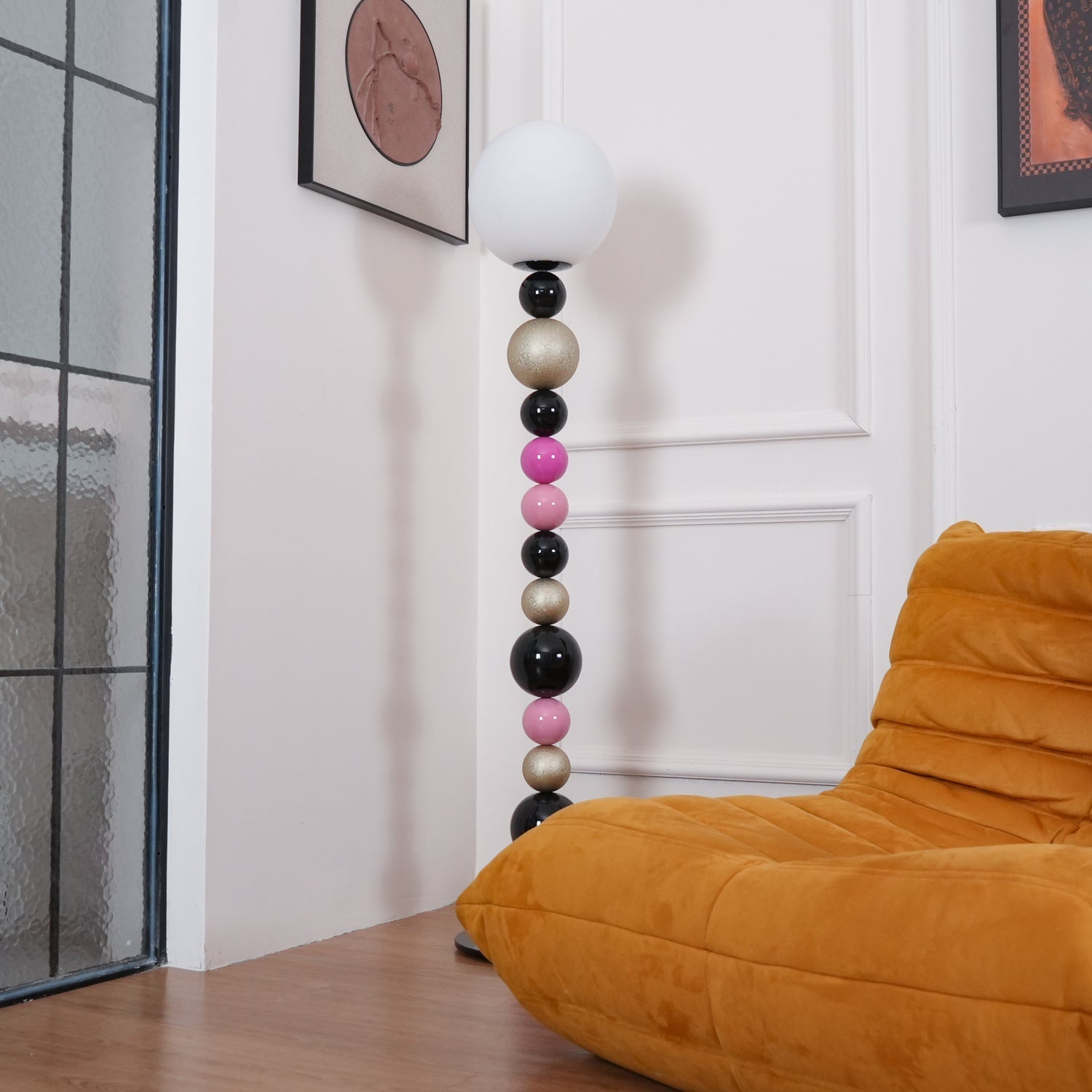 Kaleido Round Balls Stacking Floor Lamp-Neutral Decor