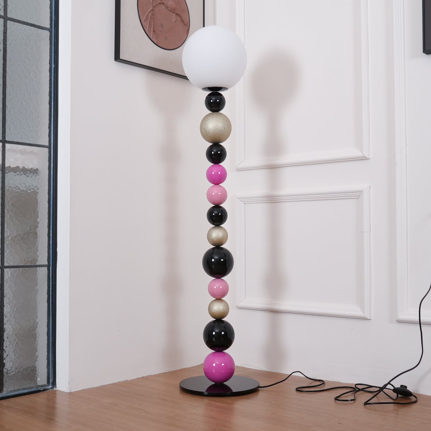 Kaleido Round Balls Stacking Floor Lamp-Neutral Decor