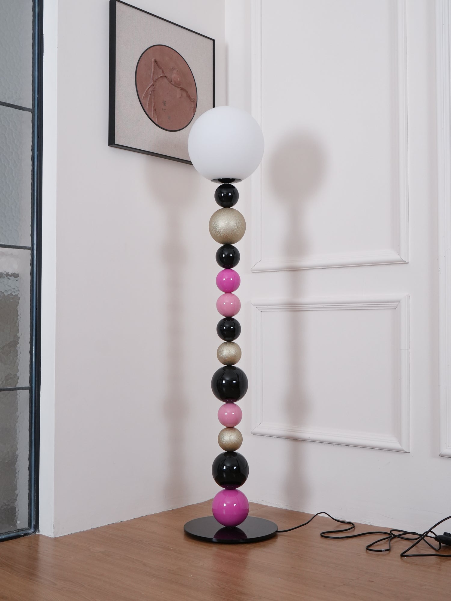 Kaleido Round Balls Stacking Floor Lamp-Neutral Decor