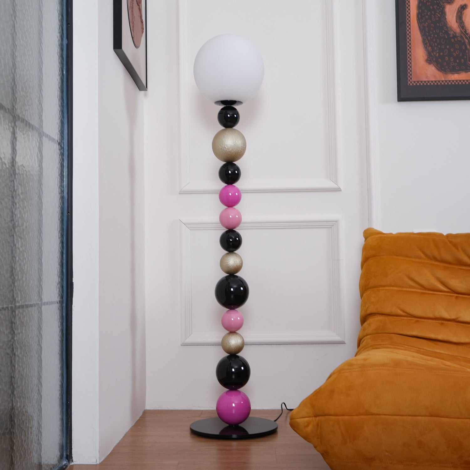 Kaleido Round Balls Stacking Floor Lamp-Neutral Decor