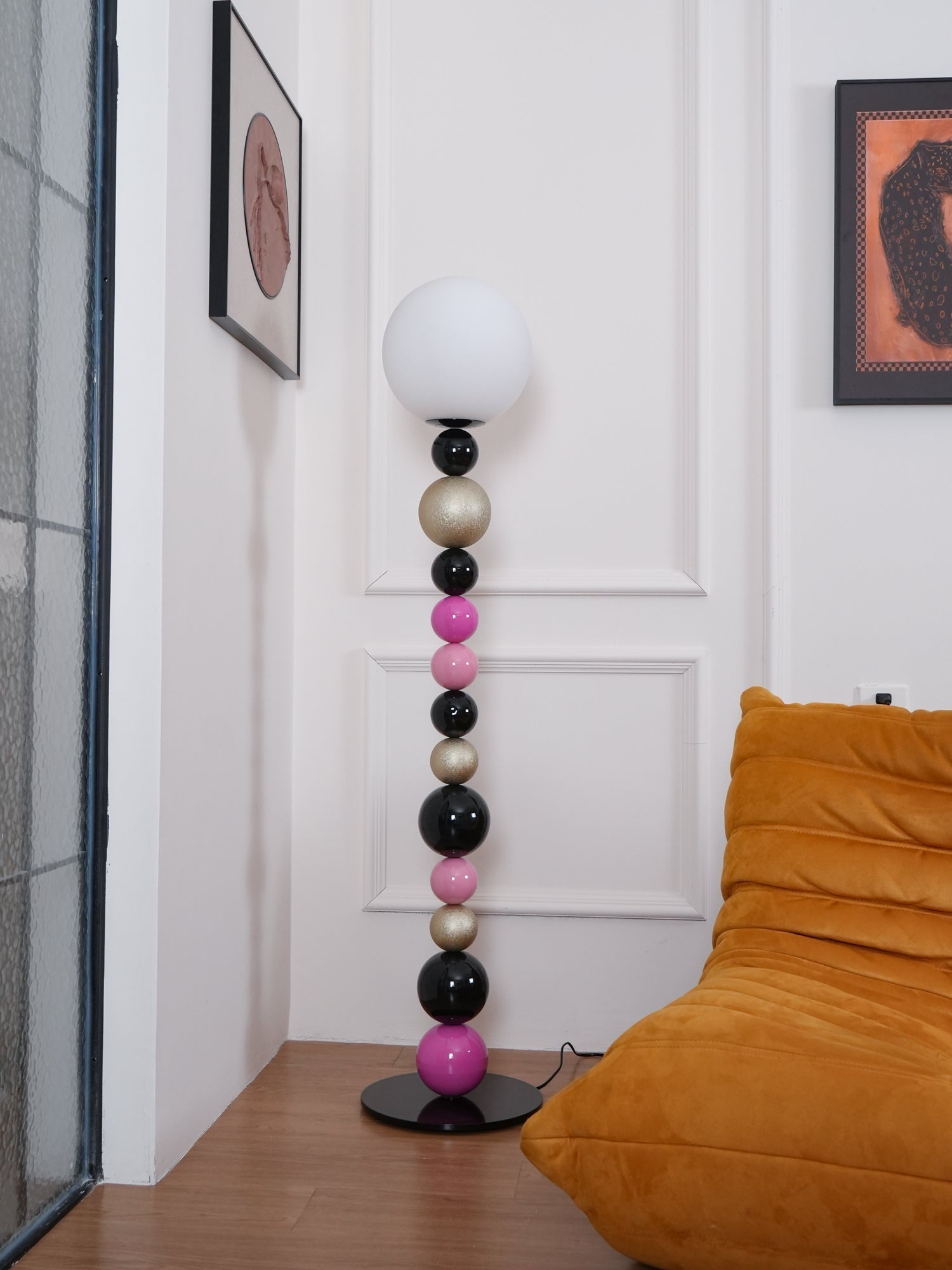 Kaleido Round Balls Stacking Floor Lamp-Neutral Decor