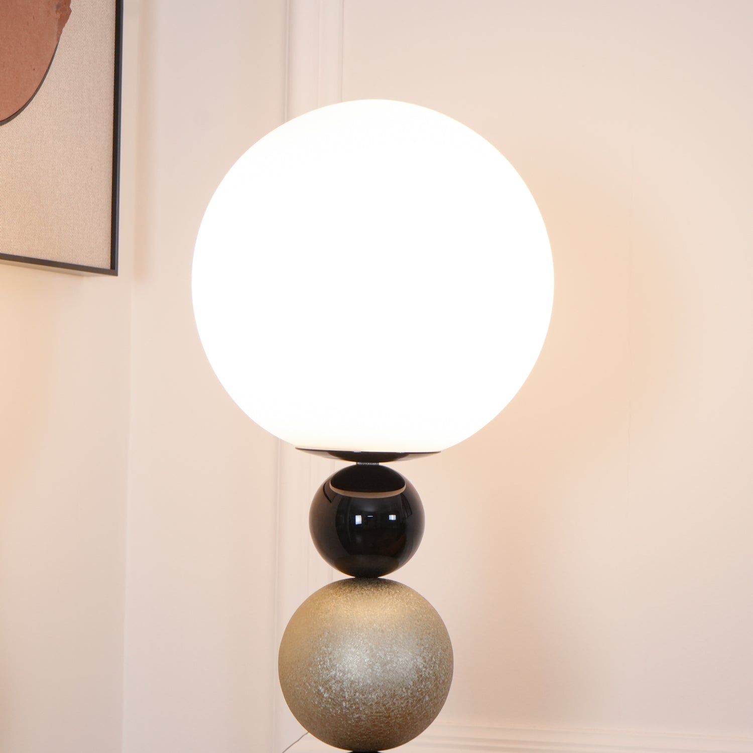 Kaleido Round Balls Stacking Floor Lamp-Neutral Decor