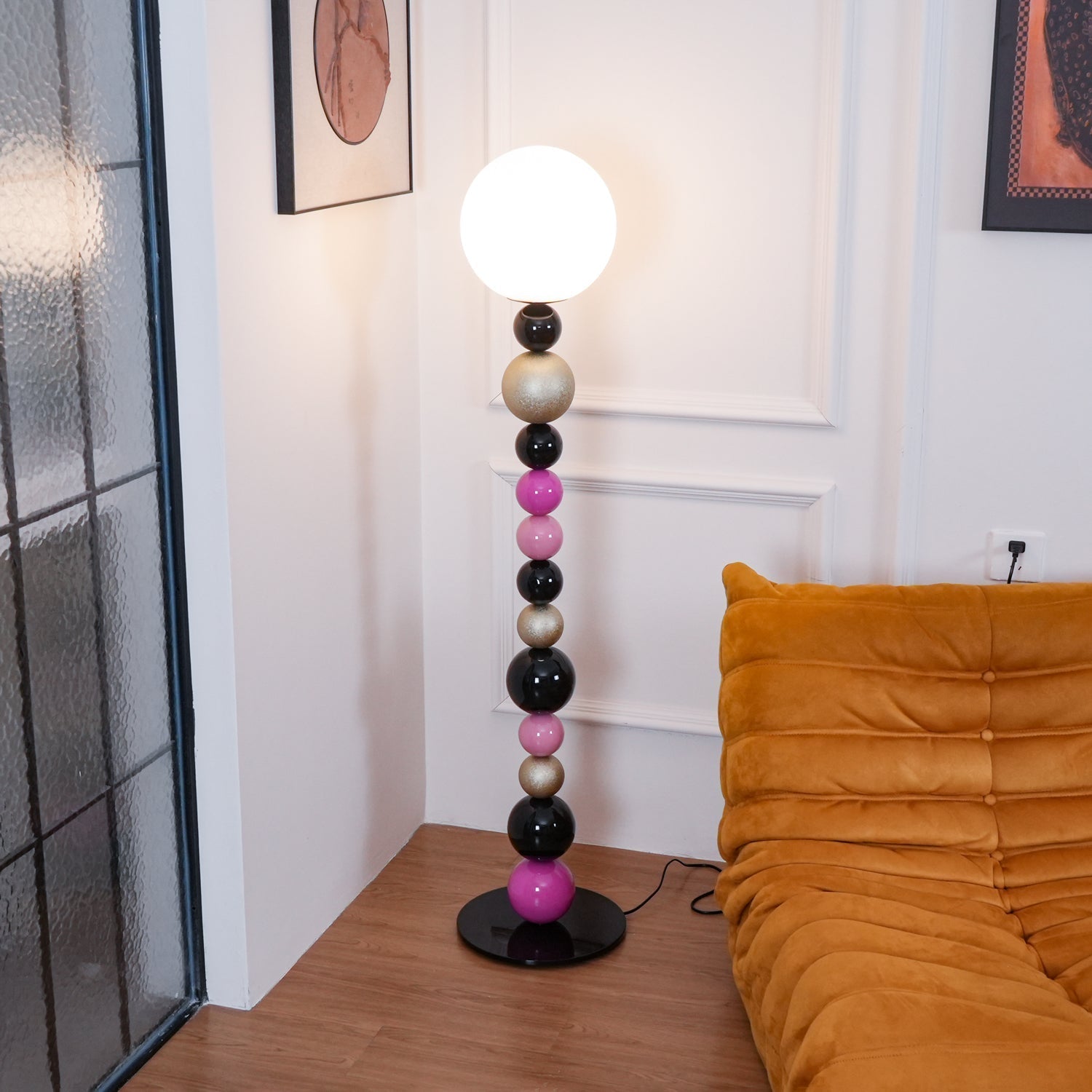 Kaleido Round Balls Stacking Floor Lamp-Neutral Decor