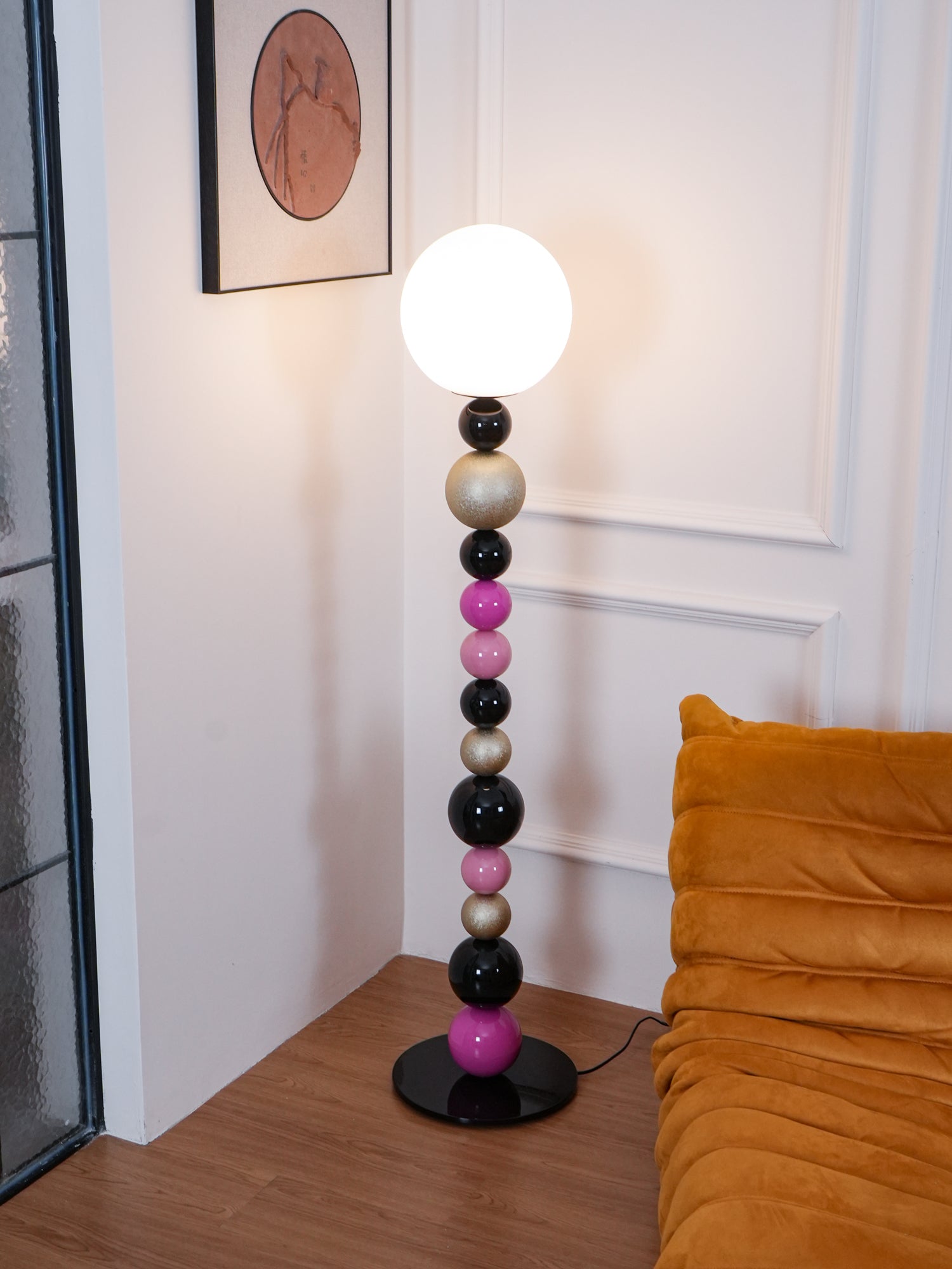 Kaleido Round Balls Stacking Floor Lamp-Neutral Decor