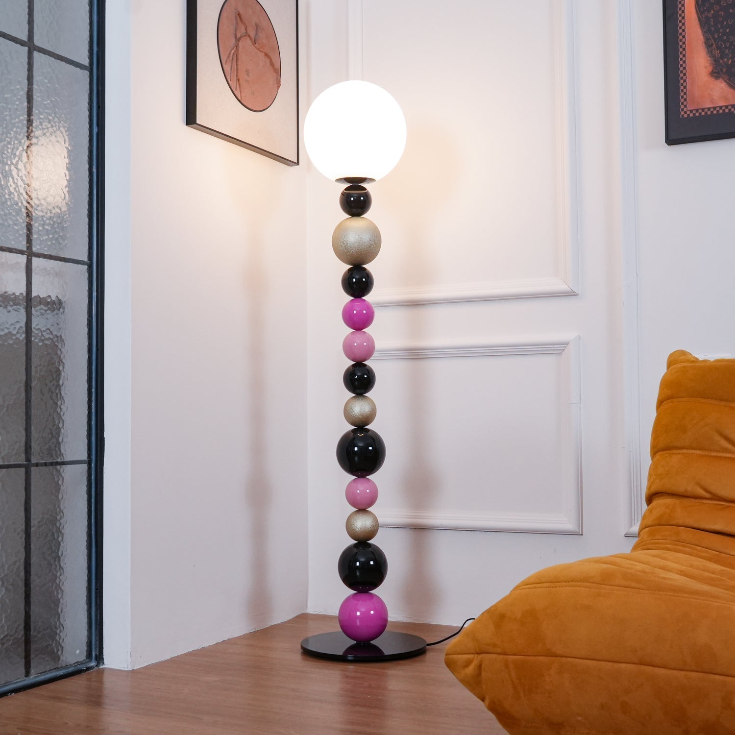 Kaleido Round Balls Stacking Floor Lamp-Neutral Decor