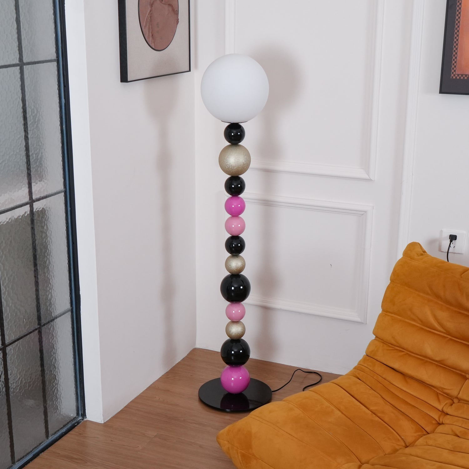Kaleido Round Balls Stacking Floor Lamp-Neutral Decor