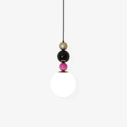 Eshaisra Nordic Art Round Balls Stacking Glass Pendant Lamp-Neutral Decor