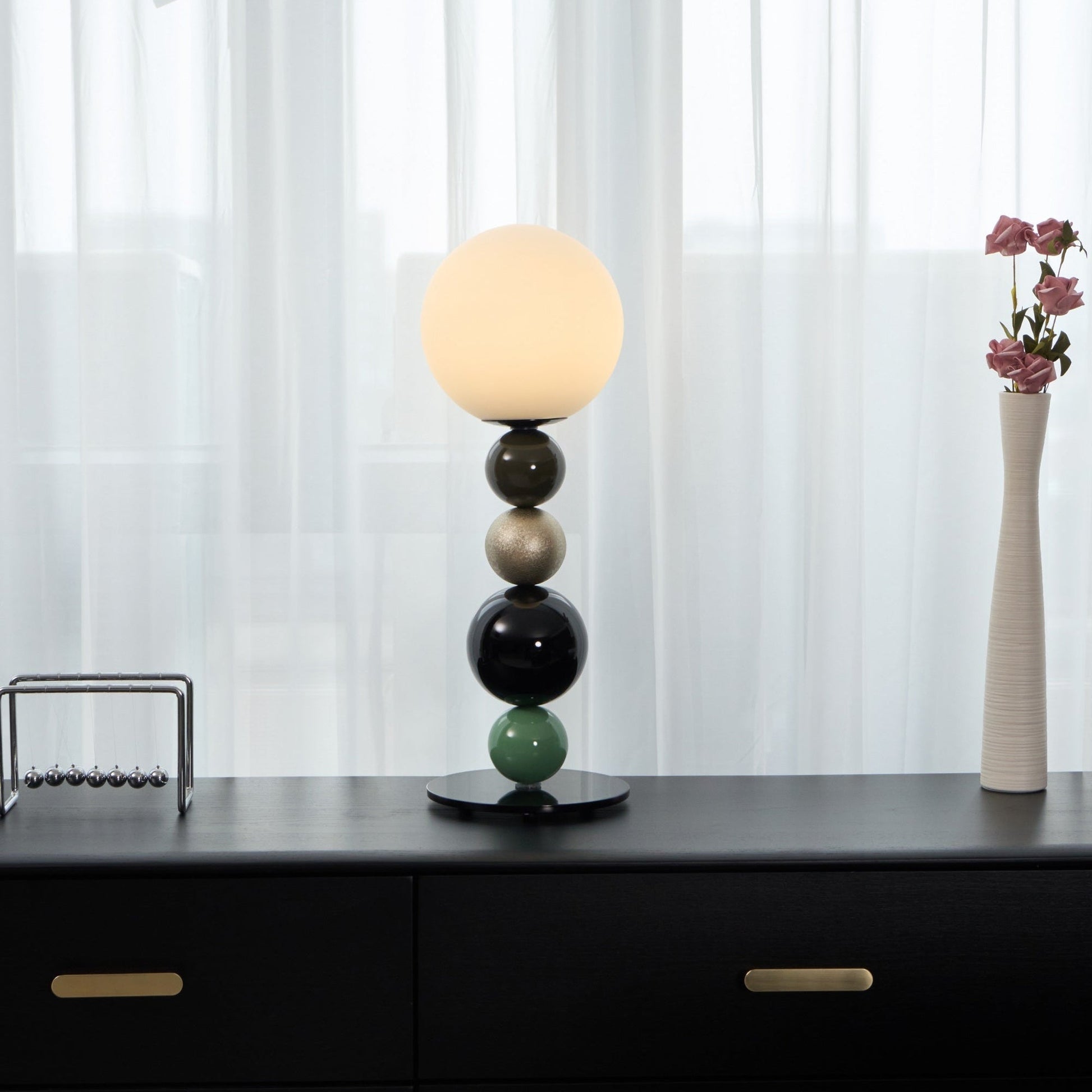 Orbital Balls Stacking Table Lamp-Neutral Decor