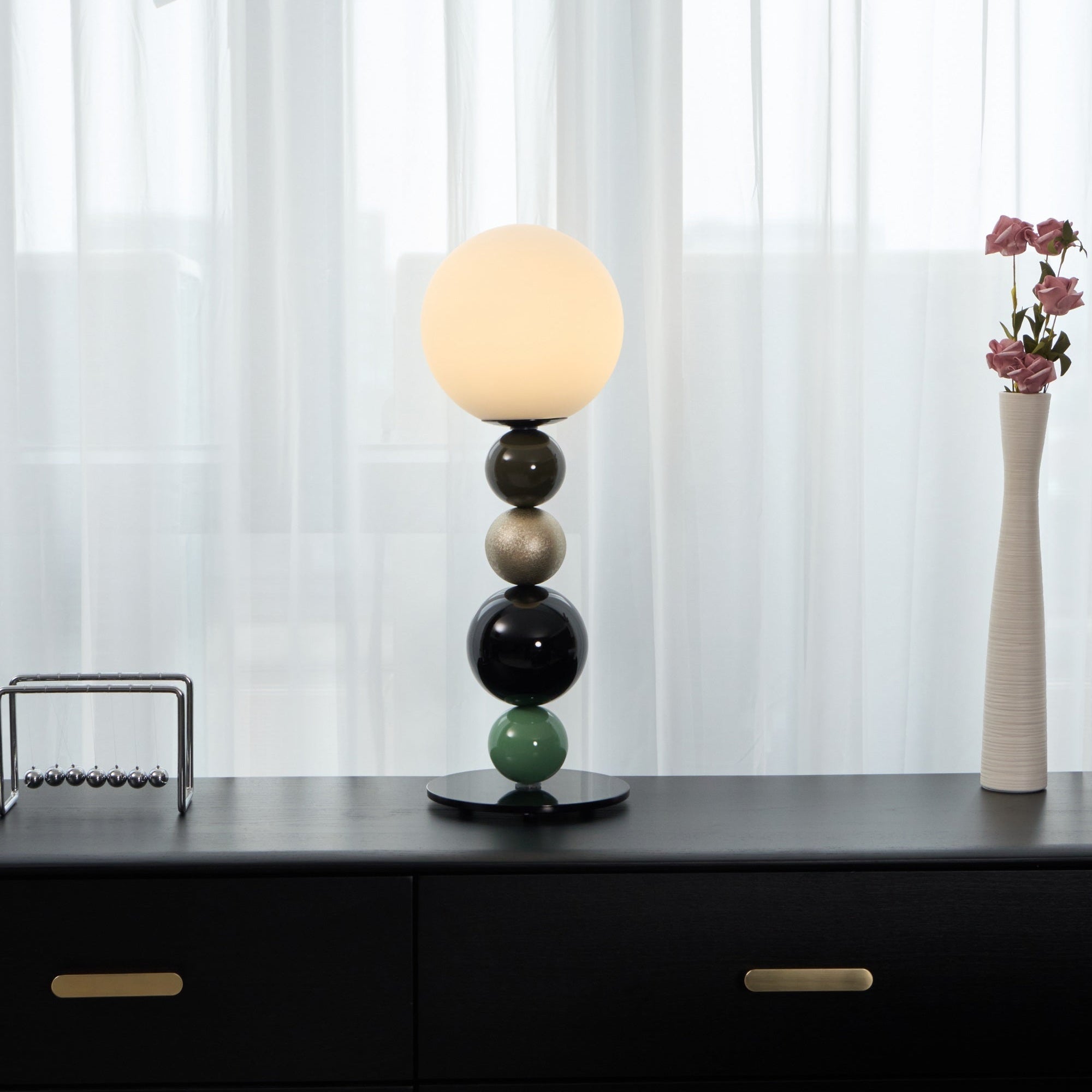 Orbital Balls Stacking Table Lamp-Neutral Decor