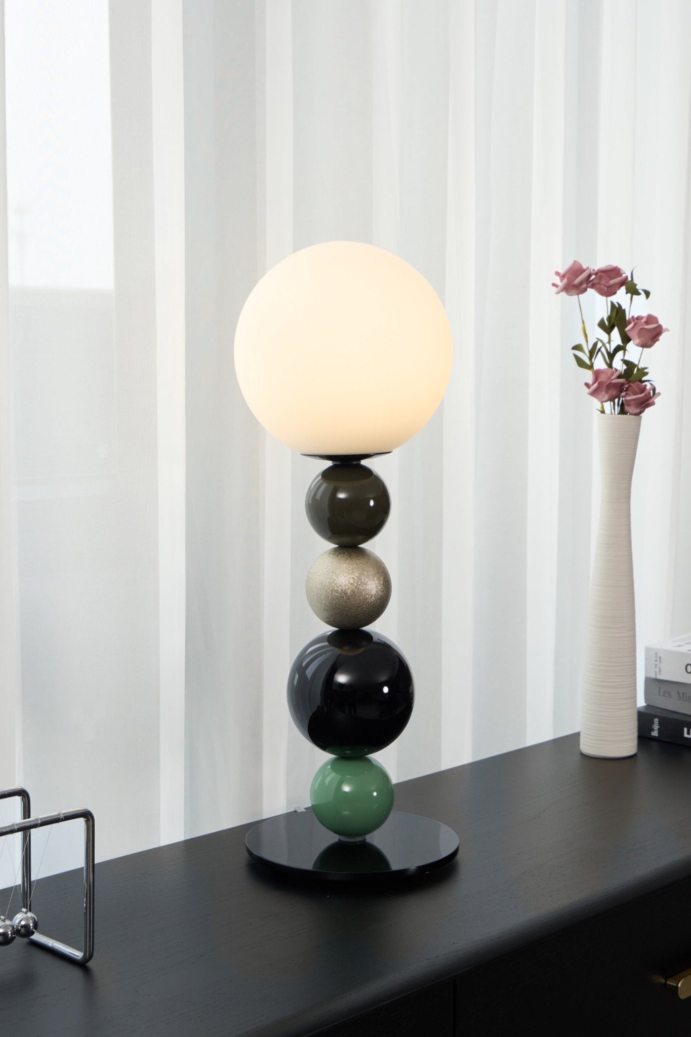 Orbital Balls Stacking Table Lamp-Neutral Decor