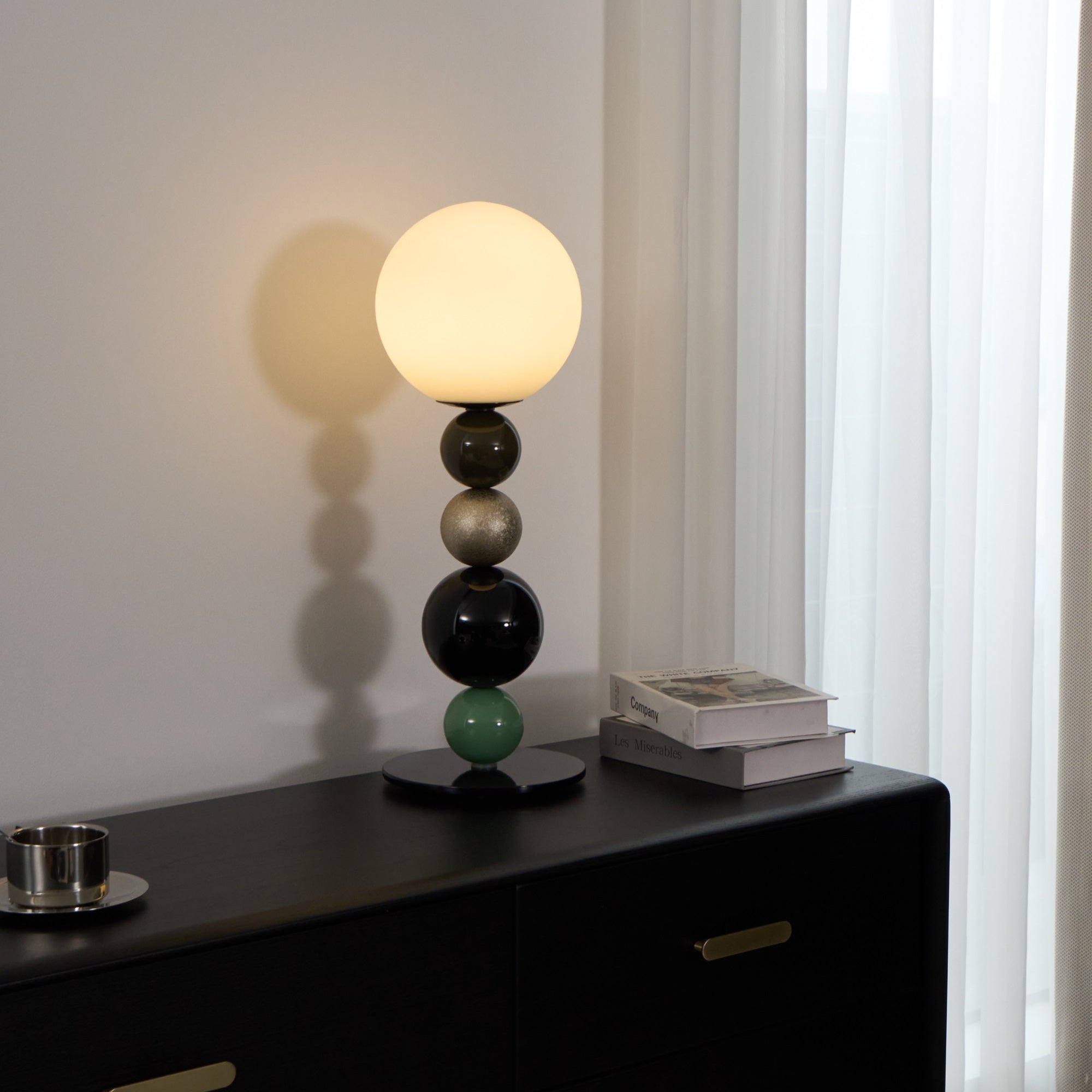 Orbital Balls Stacking Table Lamp-Neutral Decor