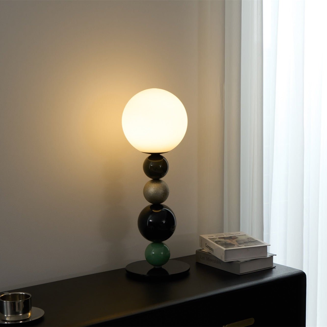Orbital Balls Stacking Table Lamp-Neutral Decor