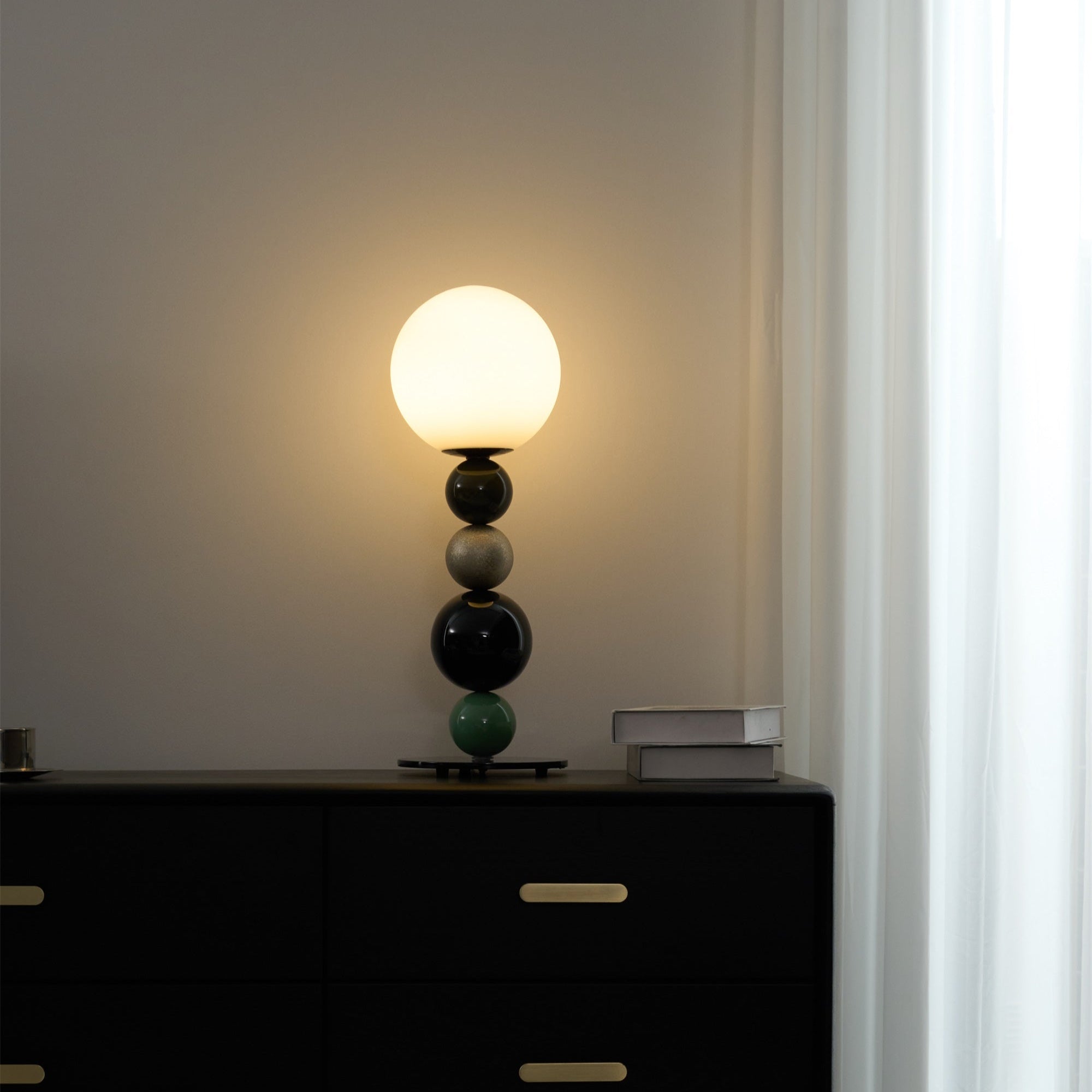 Orbital Balls Stacking Table Lamp-Neutral Decor