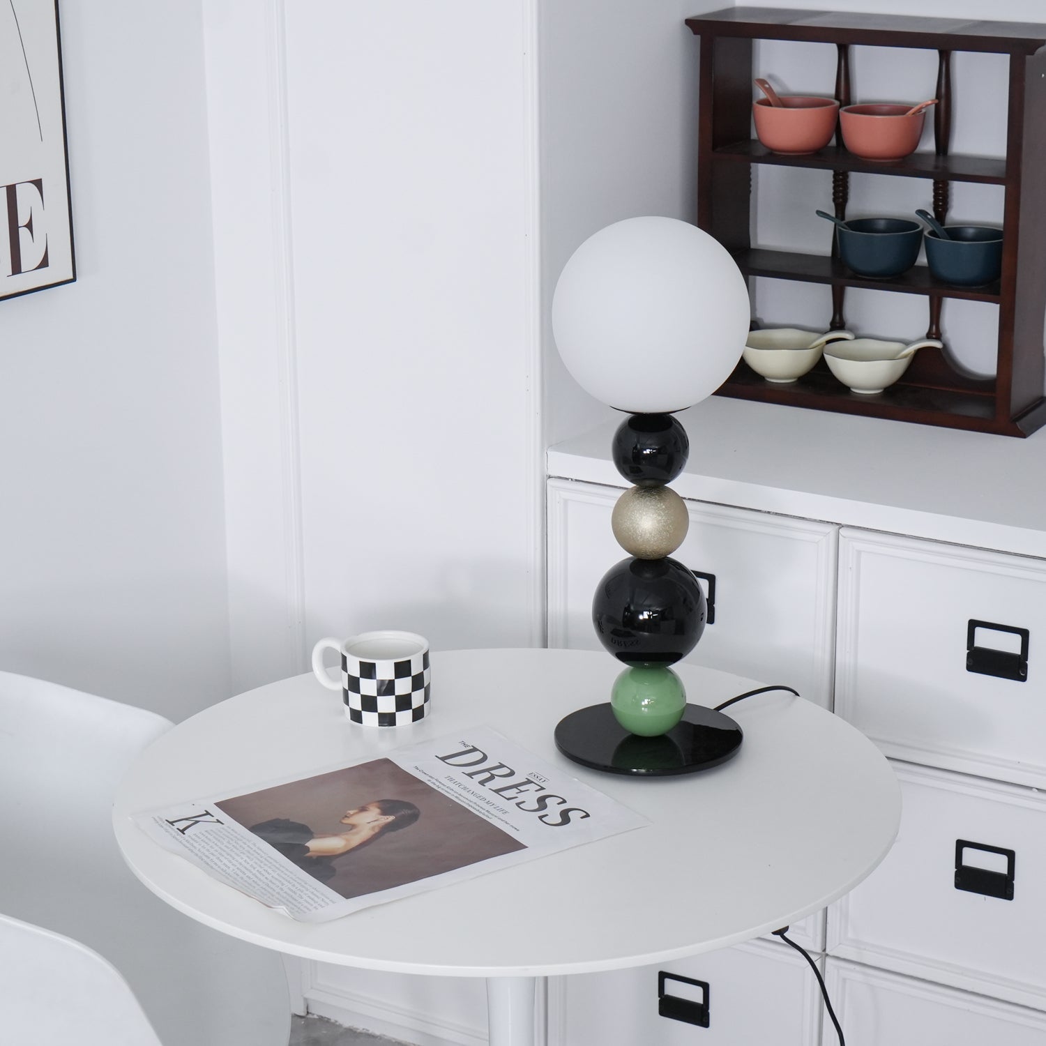 Orbital Balls Stacking Table Lamp-Neutral Decor
