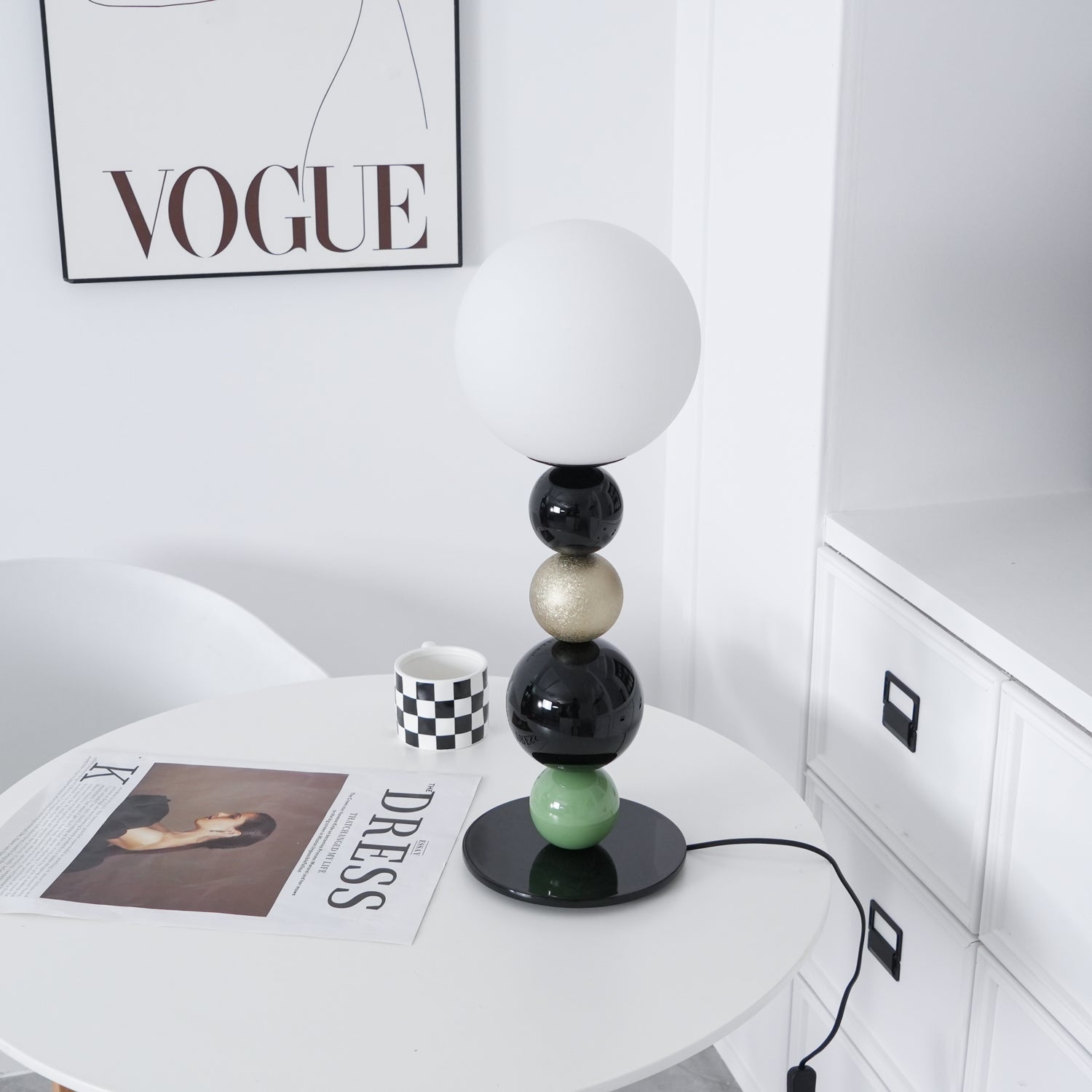 Orbital Balls Stacking Table Lamp-Neutral Decor